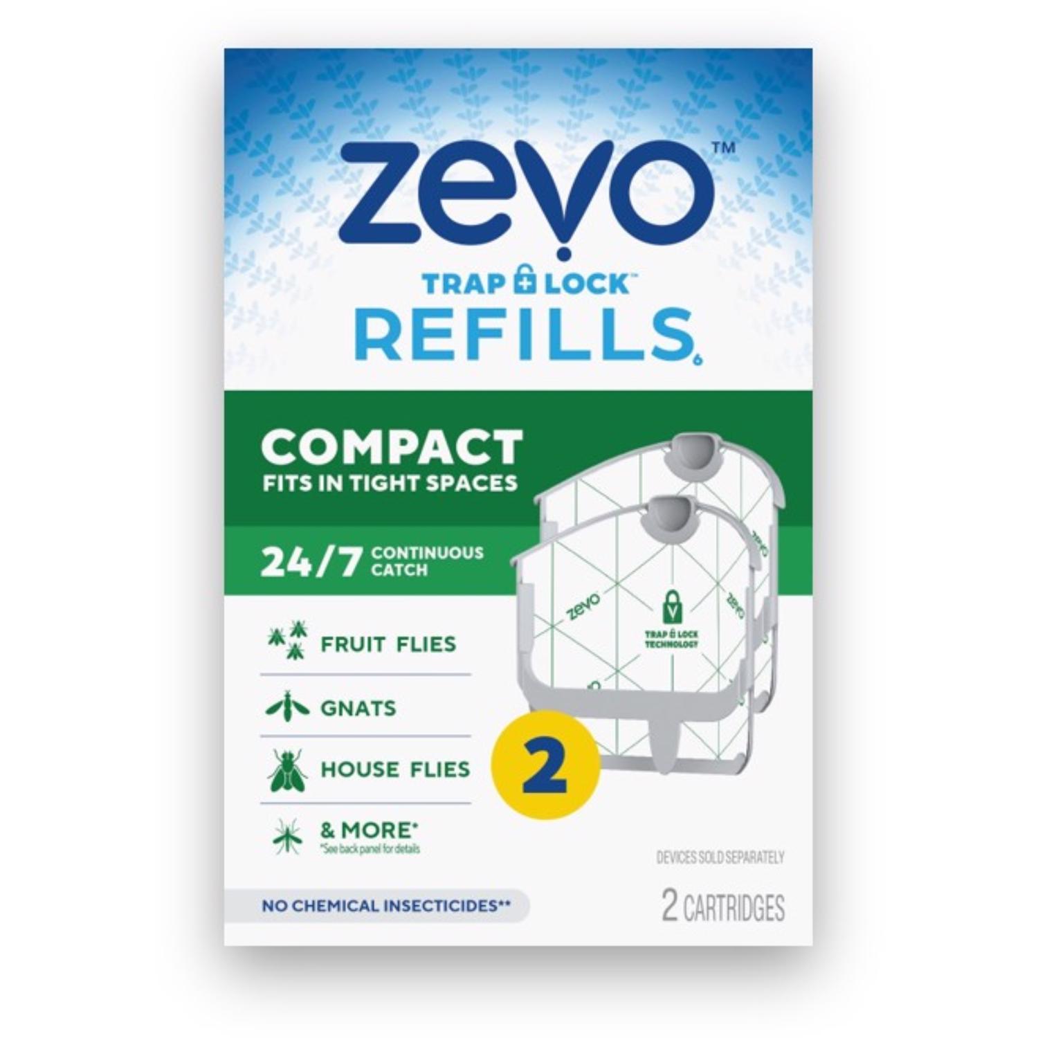 Zevo Compact Spaces Refill Kit Trap Refill 2 pk