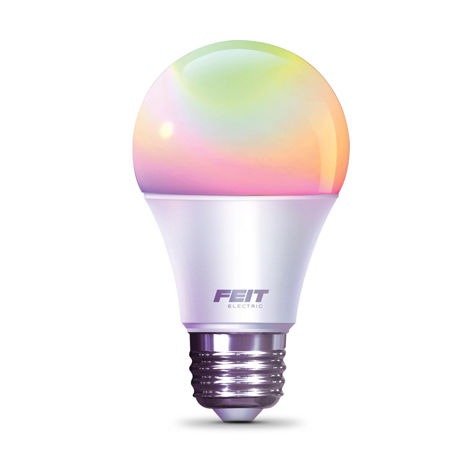 Feit Smart Home A19 E26 (Medium) Smart-Enabled LED Bulb Color Changing 60 Watt Equivalence 1 pk