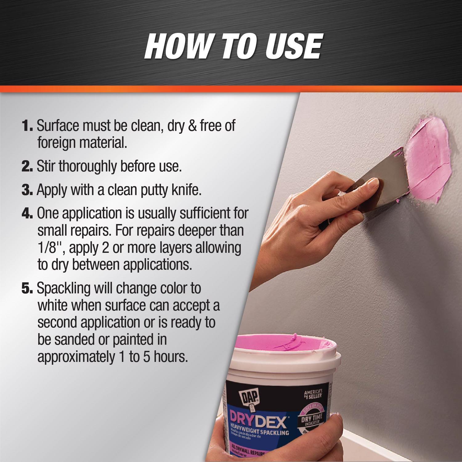 DAP DryDex Ready to Use White Spackling Compound 1 qt