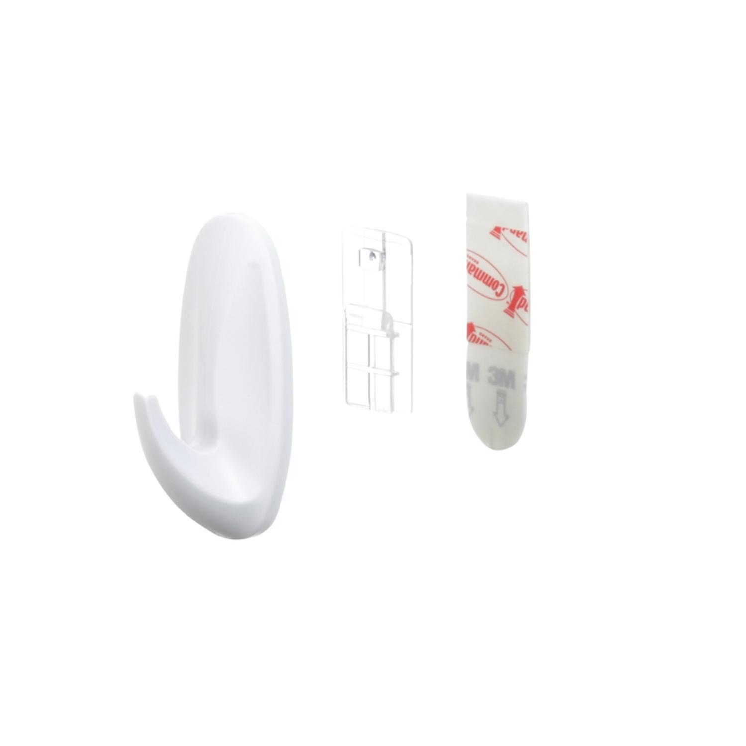 3M Command Small Plastic Designer Hooks 2.125 in. L 2 pk