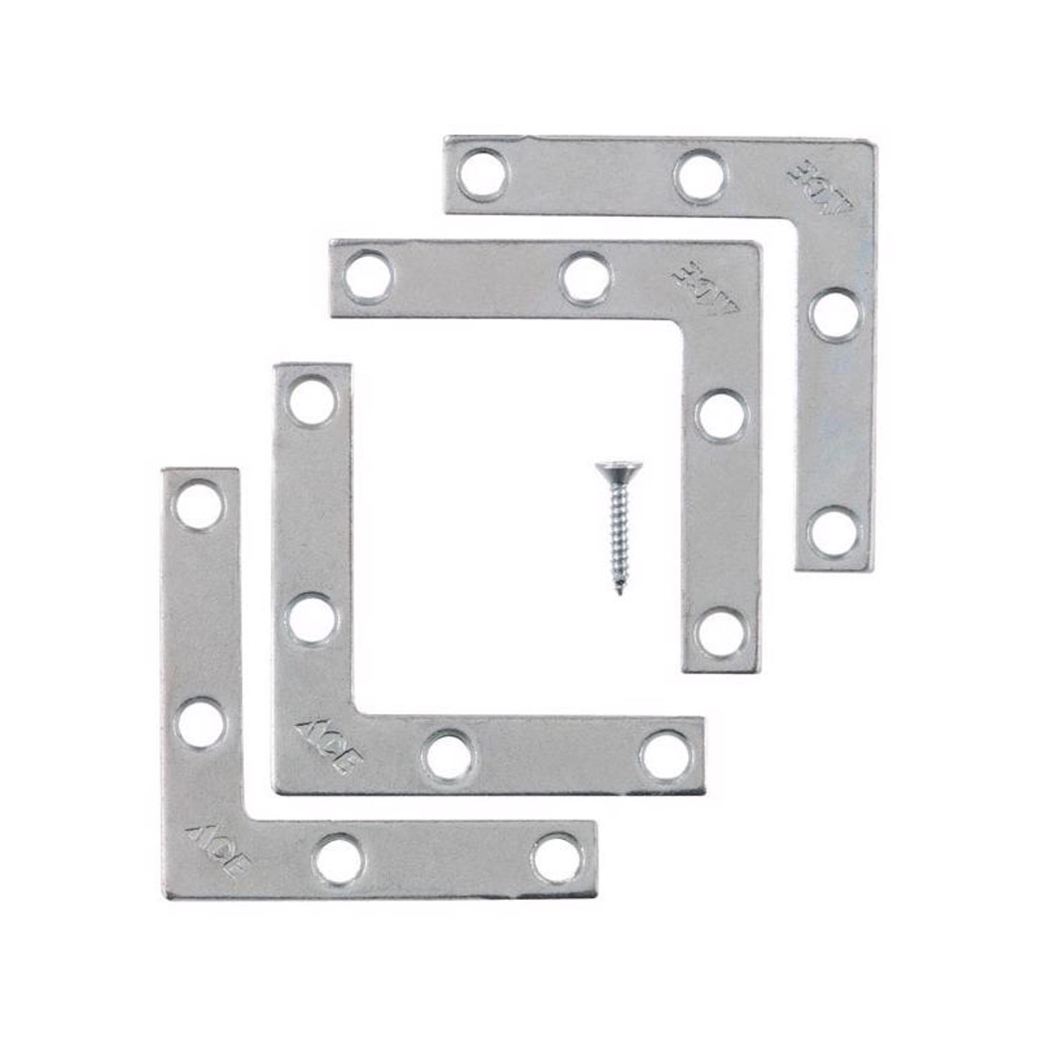 Ace 2 in. H X 2.75 in. W X 2 in. D Zinc Flat Corner Brace