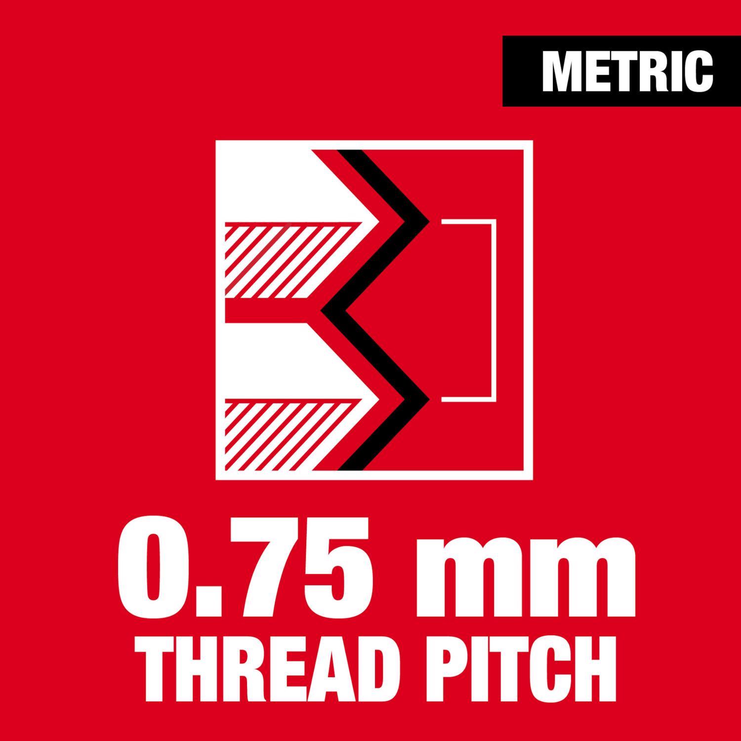 Milwaukee Metric M4x0.75 mm 1" Hex Threading Die