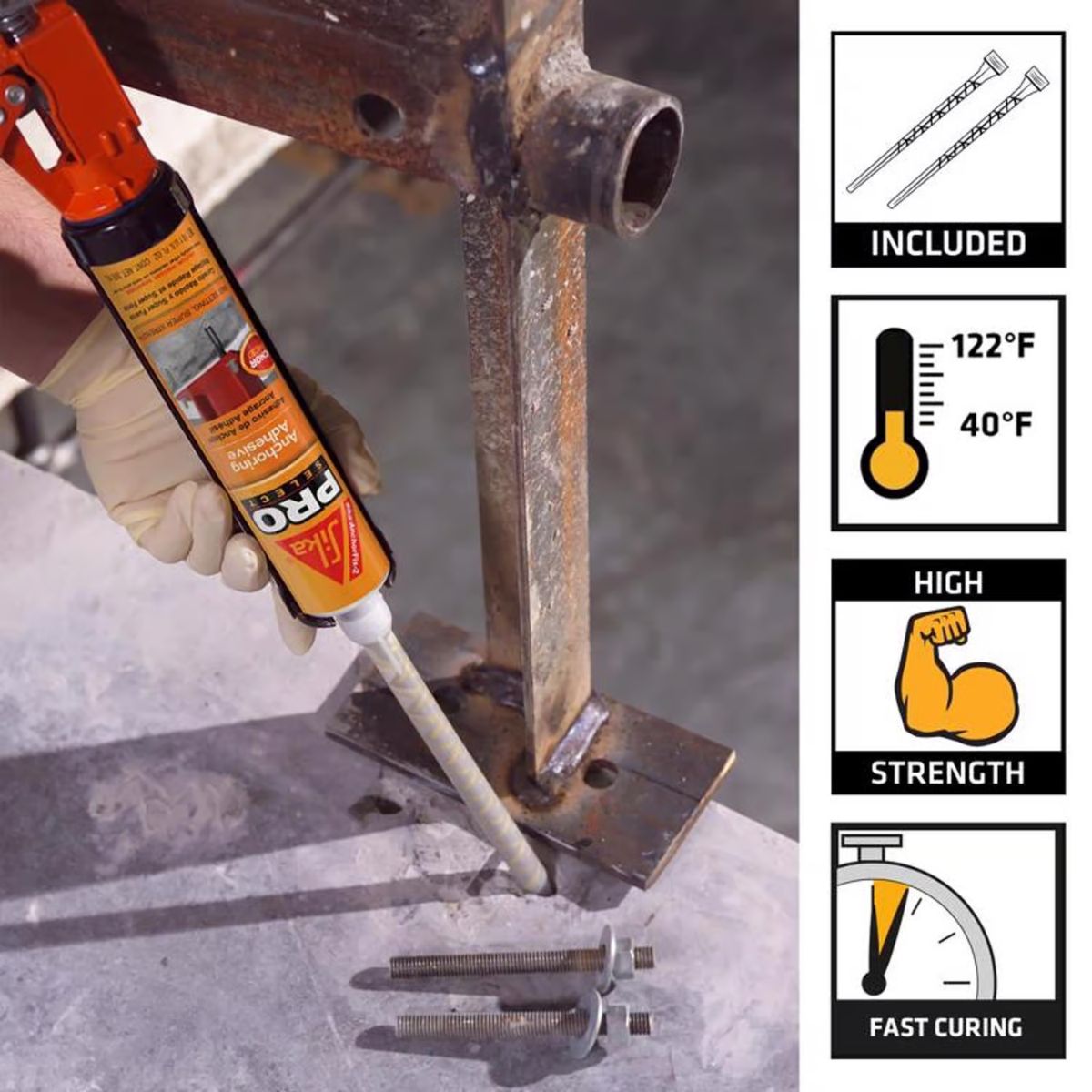 Sika Pro Select Super Strength Gray Anchoring Adhesive 10.1 oz.