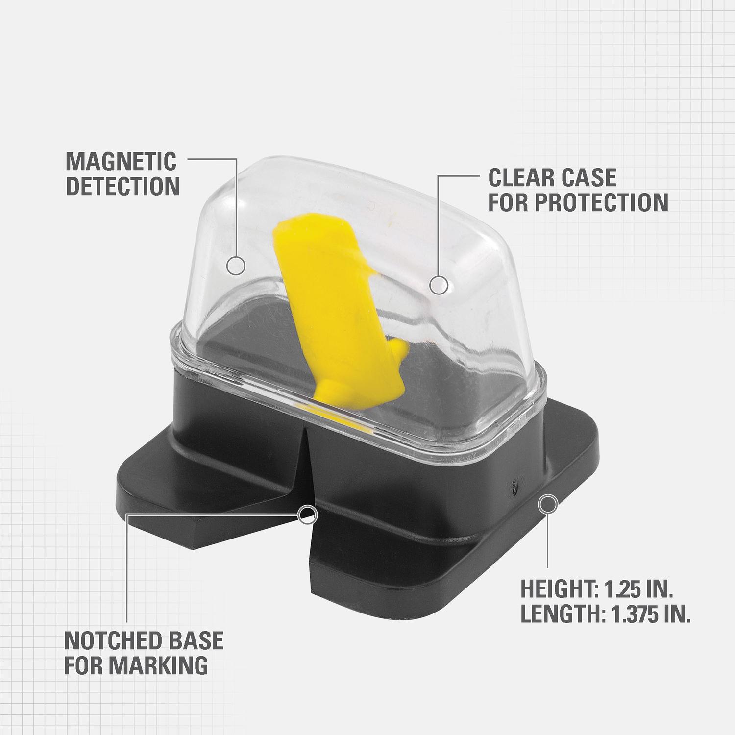Stanley 47-400 1.375 in. L X 1.375 in. W Magnetic Stud Finder 3/4 in. 1 pc