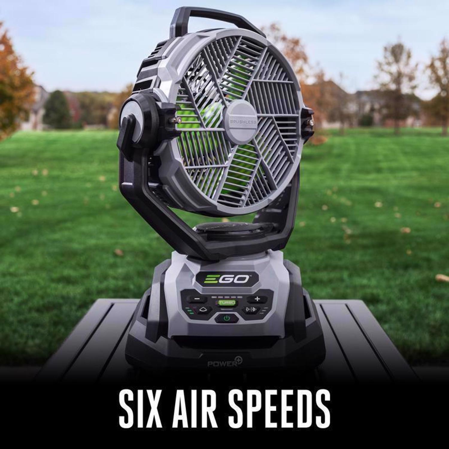 EGO Power+ 10 in. H 5 speed Oscillating Misting Fan Remote Control