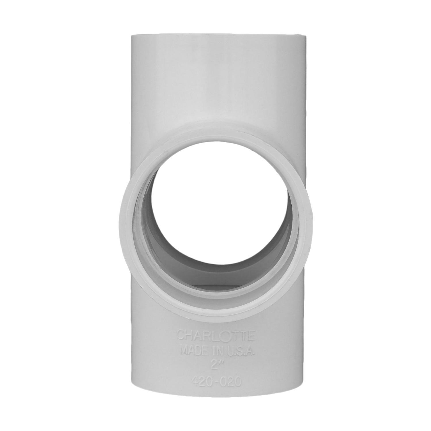 Charlotte Pipe Schedule 40 2 in. Slip X 2 in. D Slip PVC Cross 1 pk