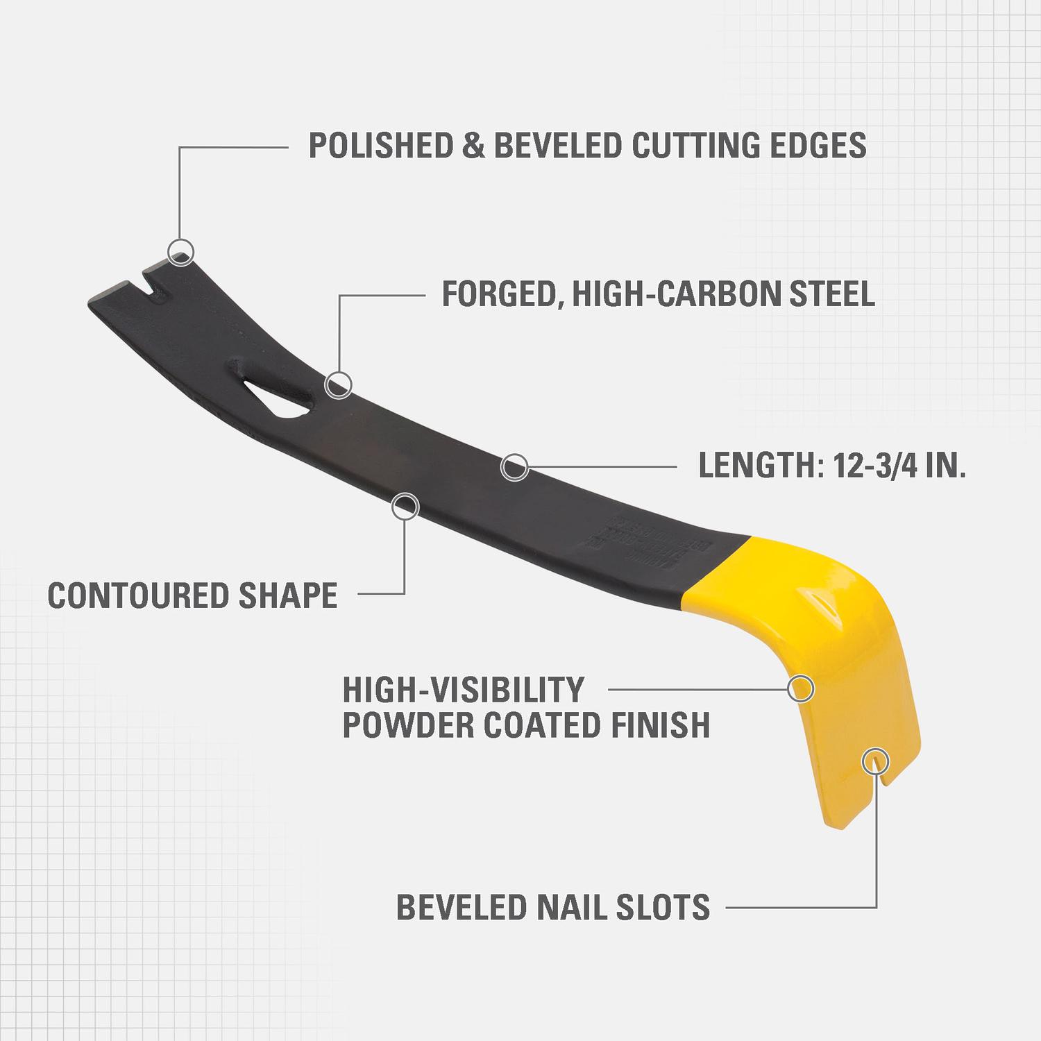 STANLEY Wonder Bar 12-3/4 in. Pry Bar 1 pc