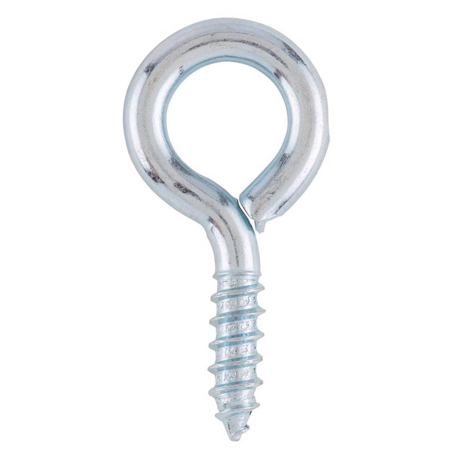 Ace 1/4 in. D X 1-13/16 in. L Zinc-Plated Steel Screw Eye 80 lb. cap. 5 pk
