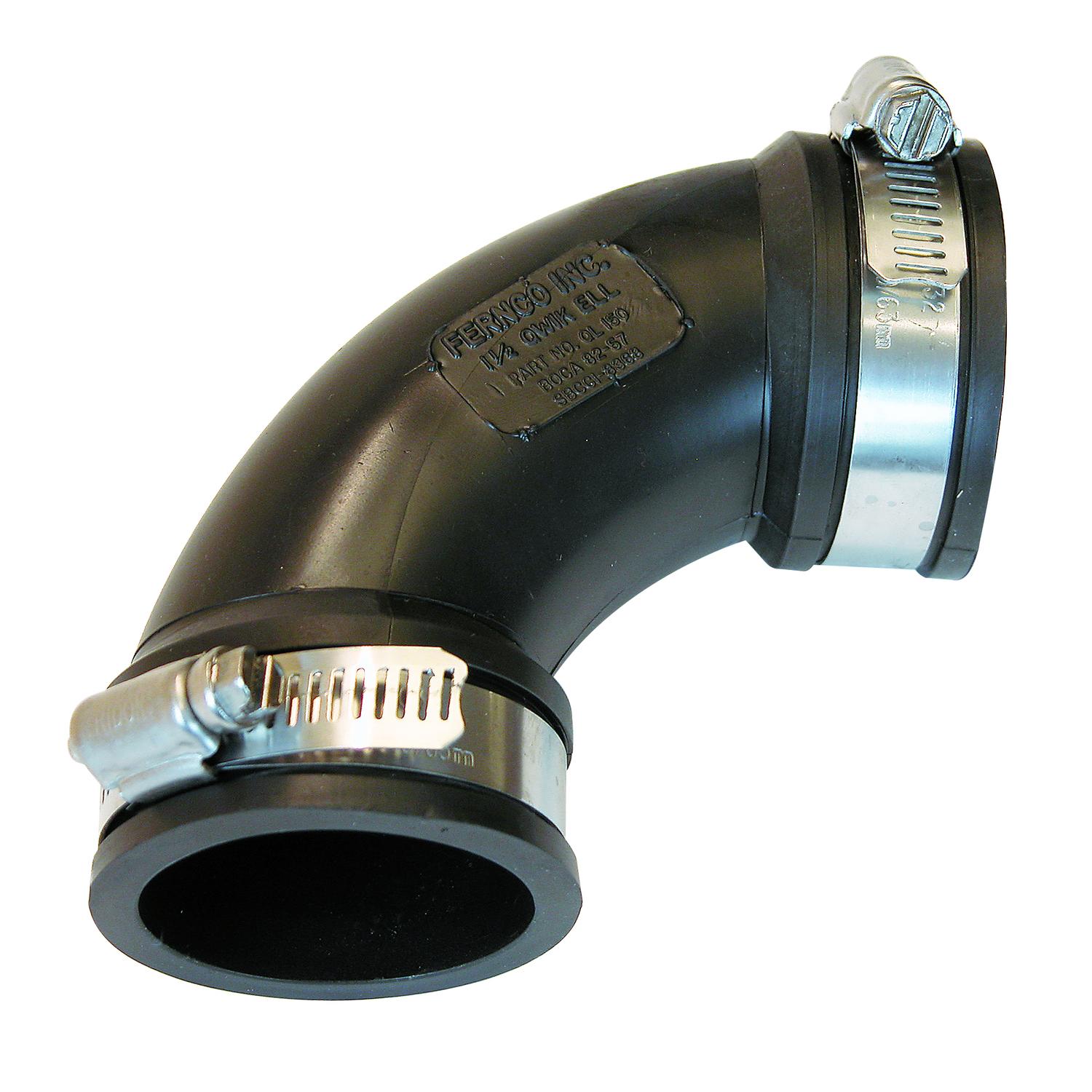 Fernco Schedule 40 1-1/2 in. Hub X 1-1/2 in. D Hub PVC Elbow 1 pk