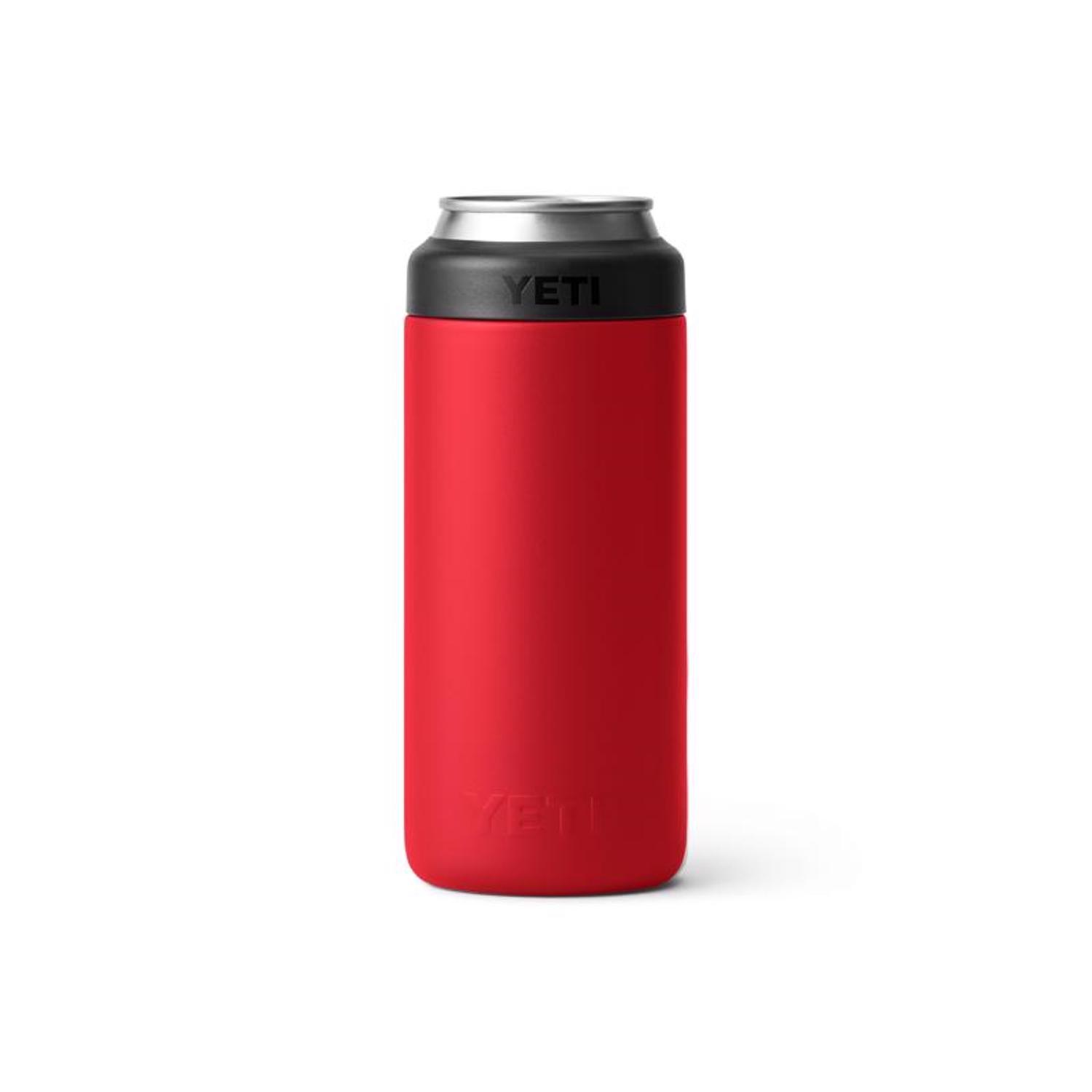 YETI Rambler 12 oz Rescue Red BPA Free Colster Slim Can Insulator