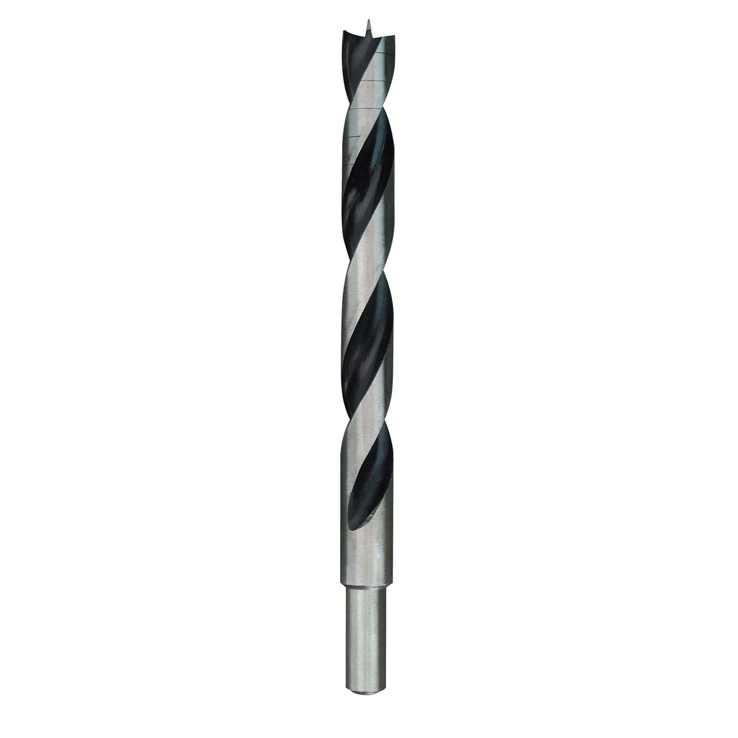 Milwaukee 1/2 in. X 6 in. L High Speed Steel Brad Point Bits Drill Bit Round Shank 1 pc