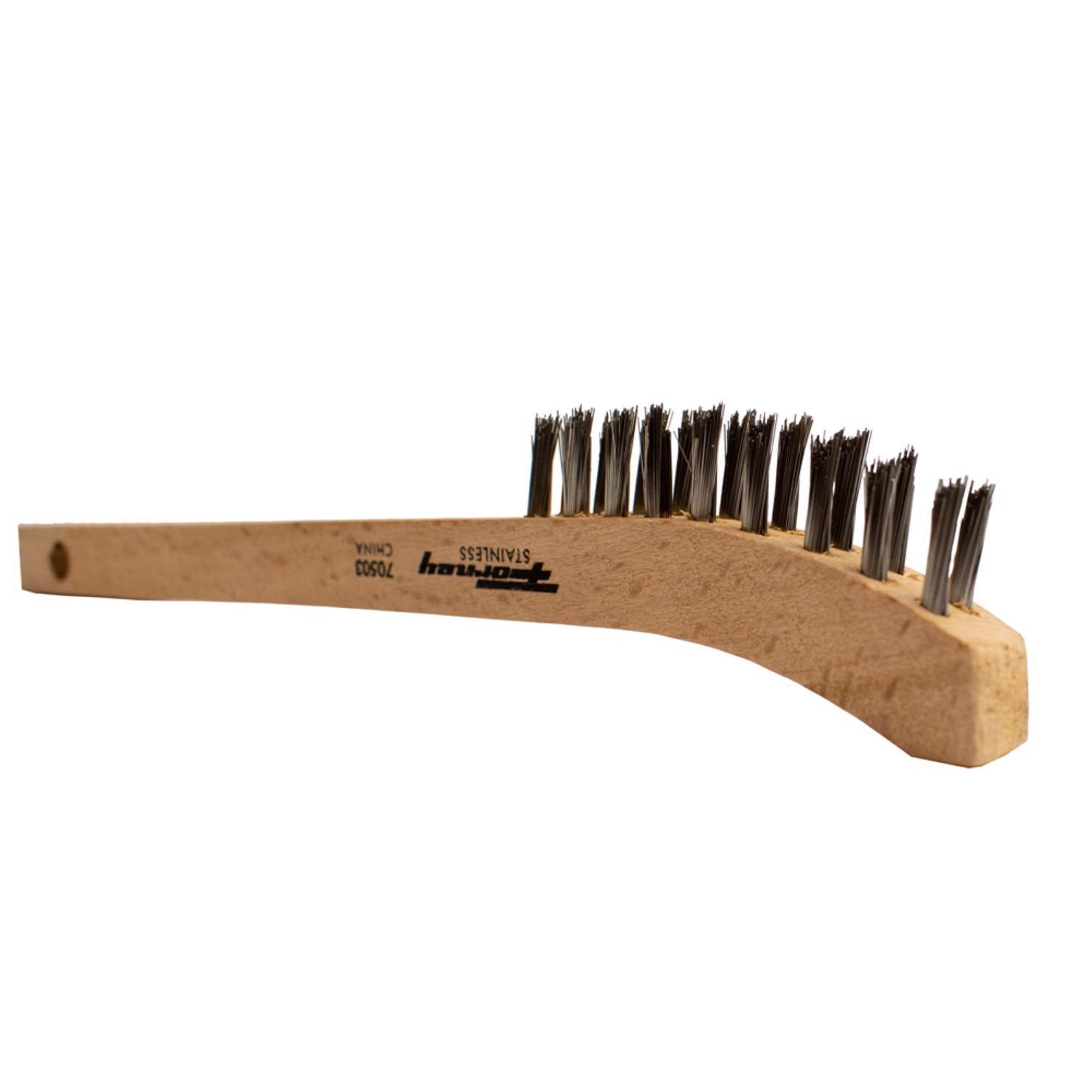Forney 8-5/8 in. L X .15 in. W Scratch Brush Wood 1 pc