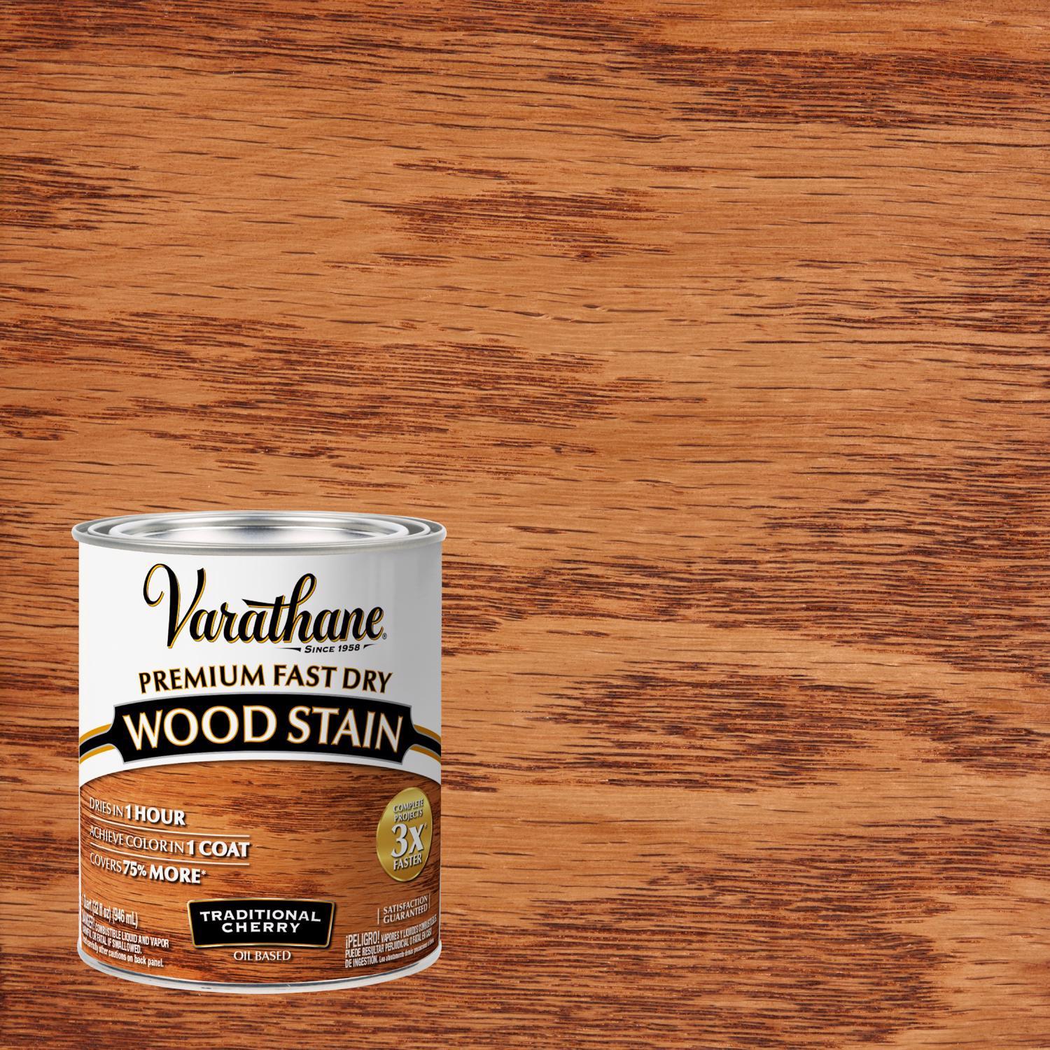 Varathane Semi-Transparent Traditional Cherry Oil-Based Urethane Modified Alkyd Fast Dry Wood Stain