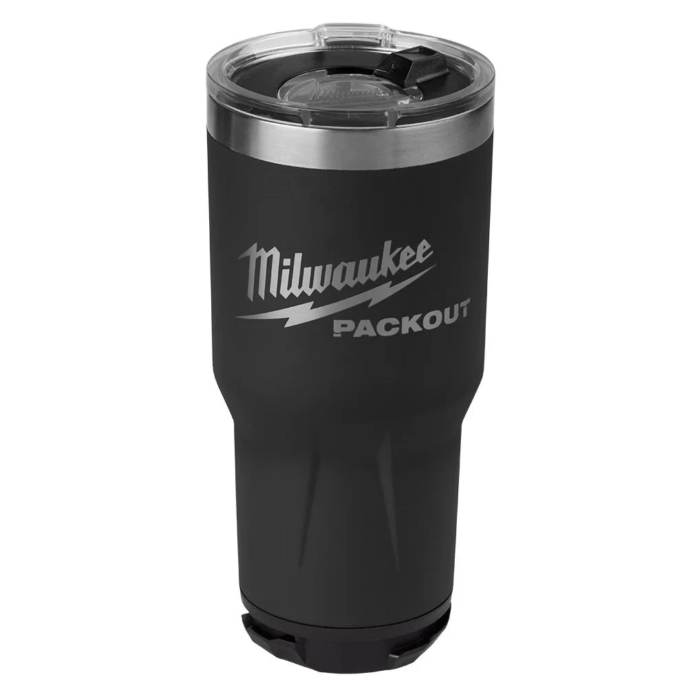 Milwaukee 48-22-8393B PACKOUT 30oz Durable Twist Lock Tumbler - Black