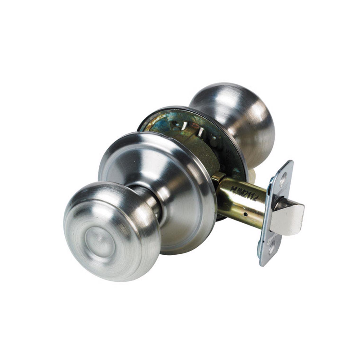 Schlage Georgian Satin Nickel Passage Door Knob 1-3/4 in.