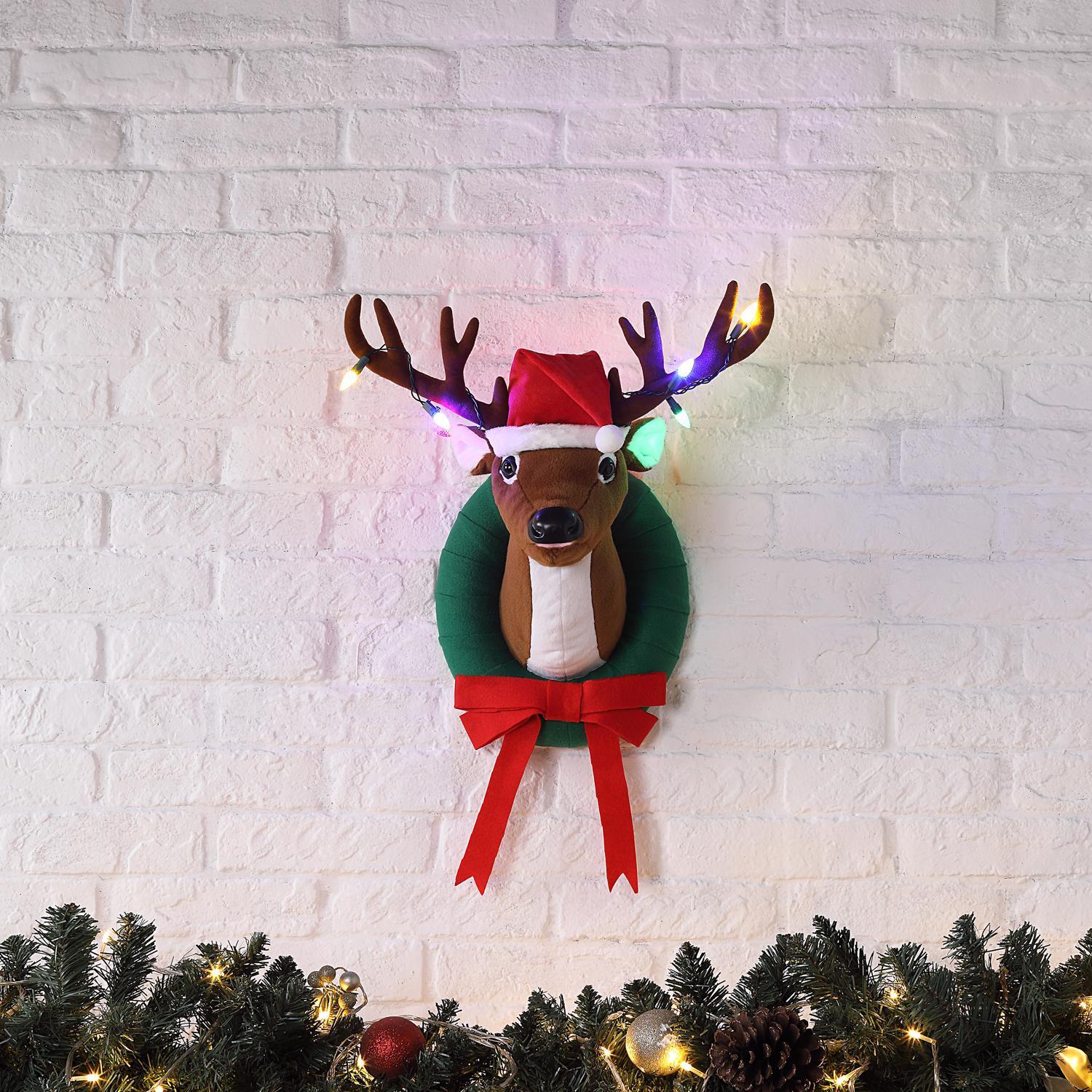Mr. Christmas LED Multi Singing Reindeer Animated Decor 19.5 in.