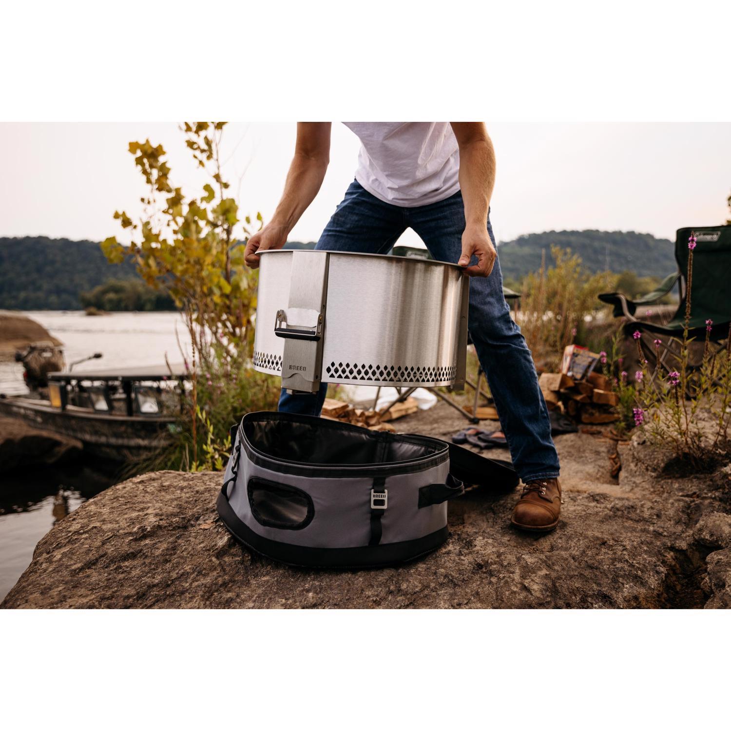 Breeo Y Series Transit Case Gray Grill Cover/Carry Bag