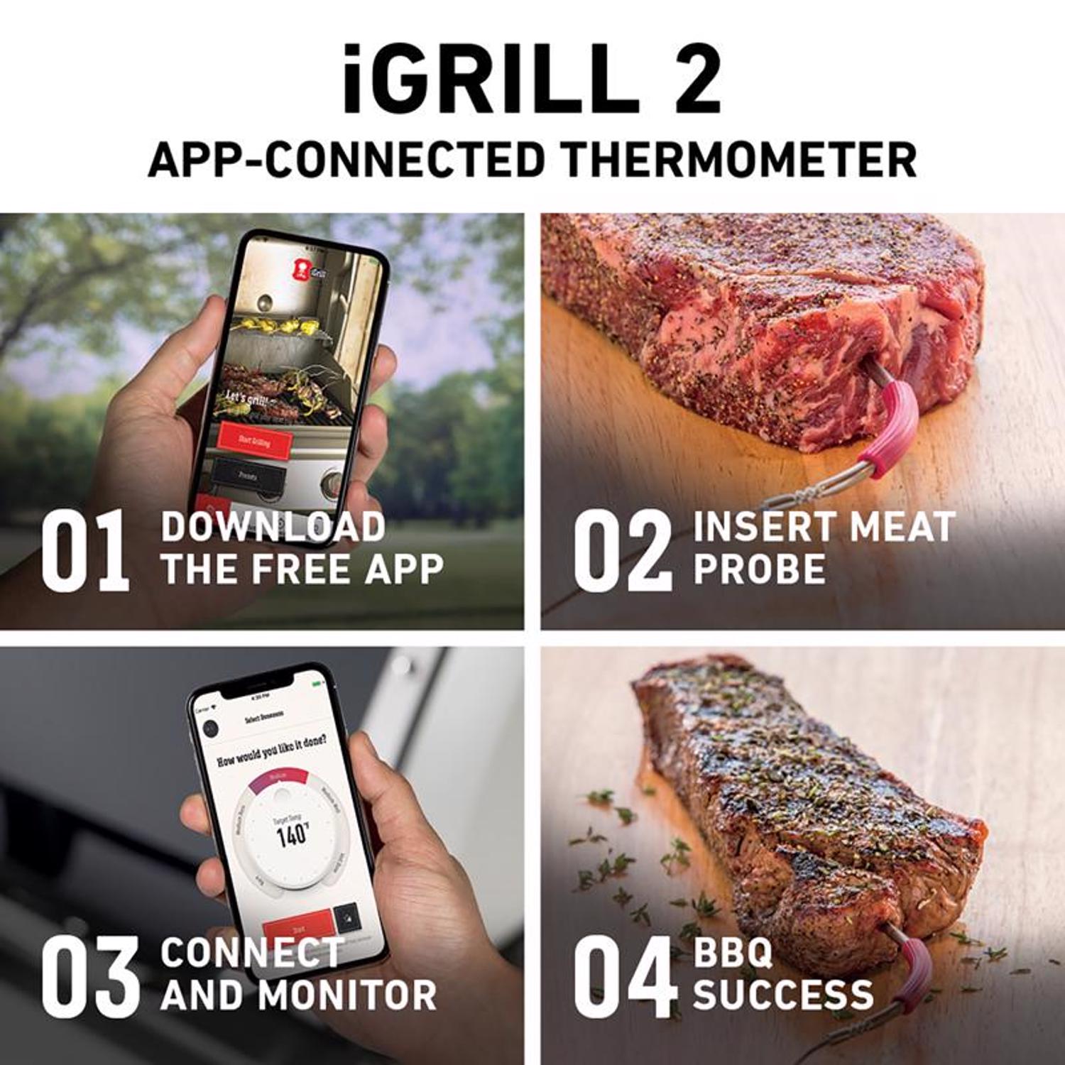 er iGrill 2 Digital Bluetooth Enabled Grill/Meat Thermometer Stine Home + Yard The Family
