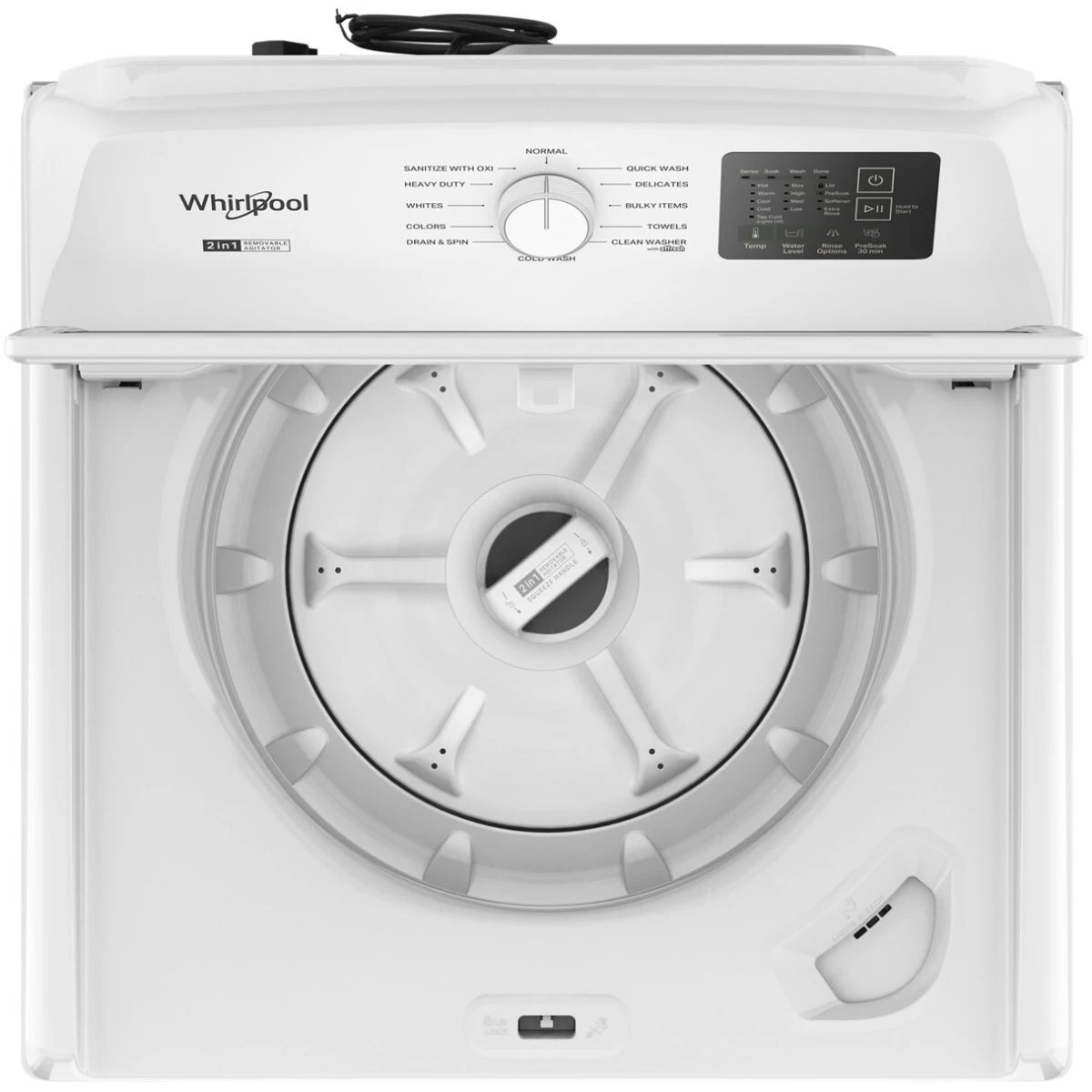 Whirlpool High Efficiency 2-Piece Removable Agitator Medium ( 4.2-cu ft ) Top-Load Washer ( White )