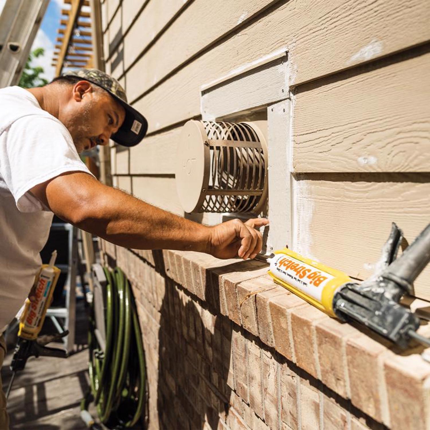 Sashco Big Stretch Black Elastomeric Acrylic Latex Door/Siding/ Window Caulk Sealant 10.5 oz.