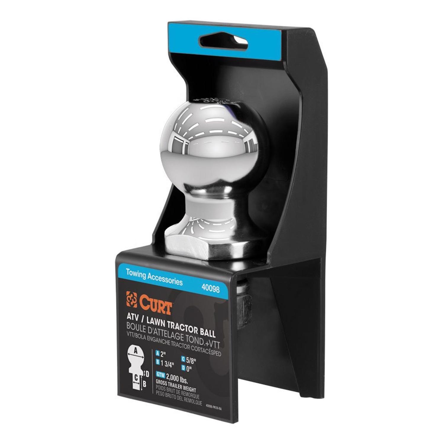 CURT 2000 lb. cap. 2 in. Hitch Ball