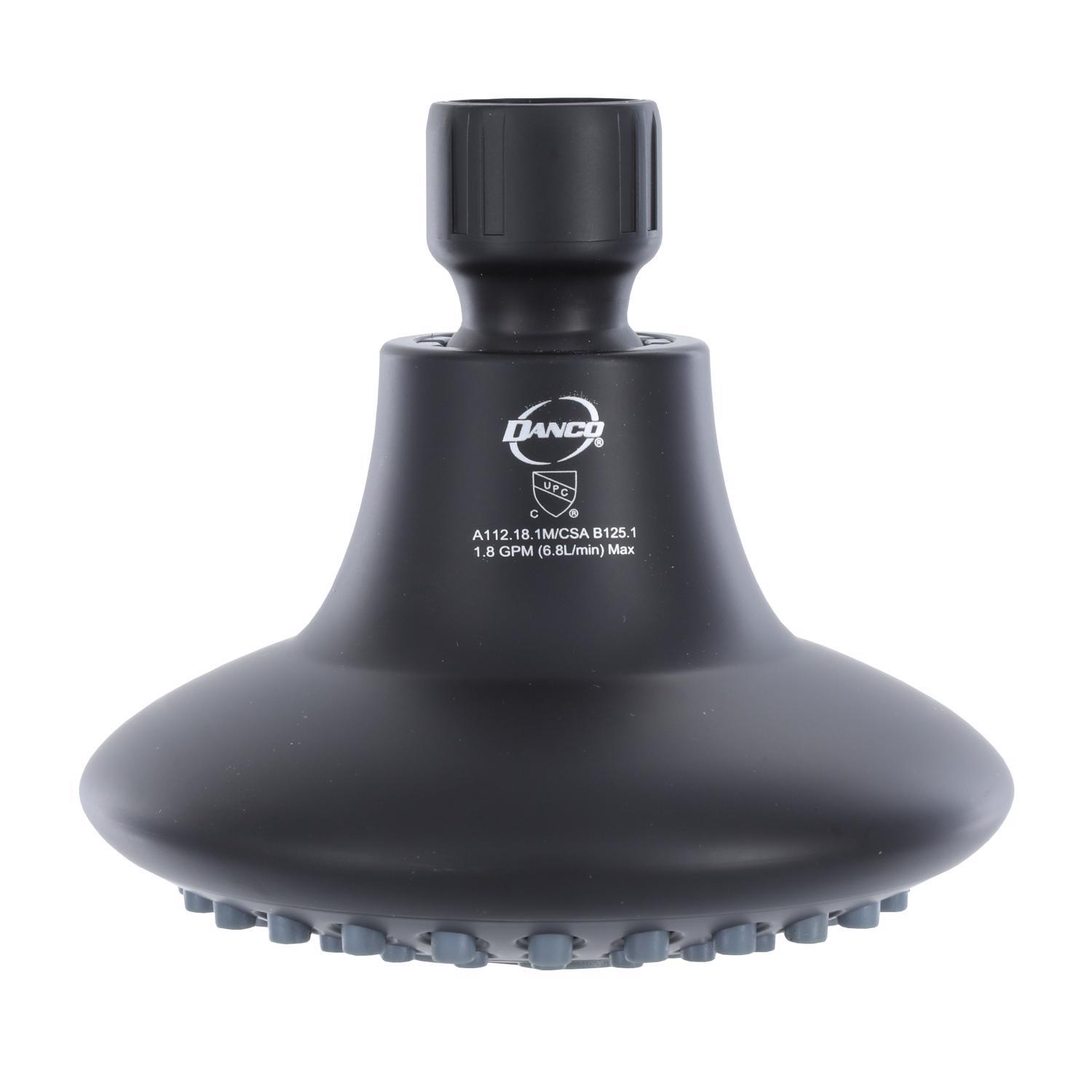 Danco Matte Black 5 settings Showerhead 1.8 gpm