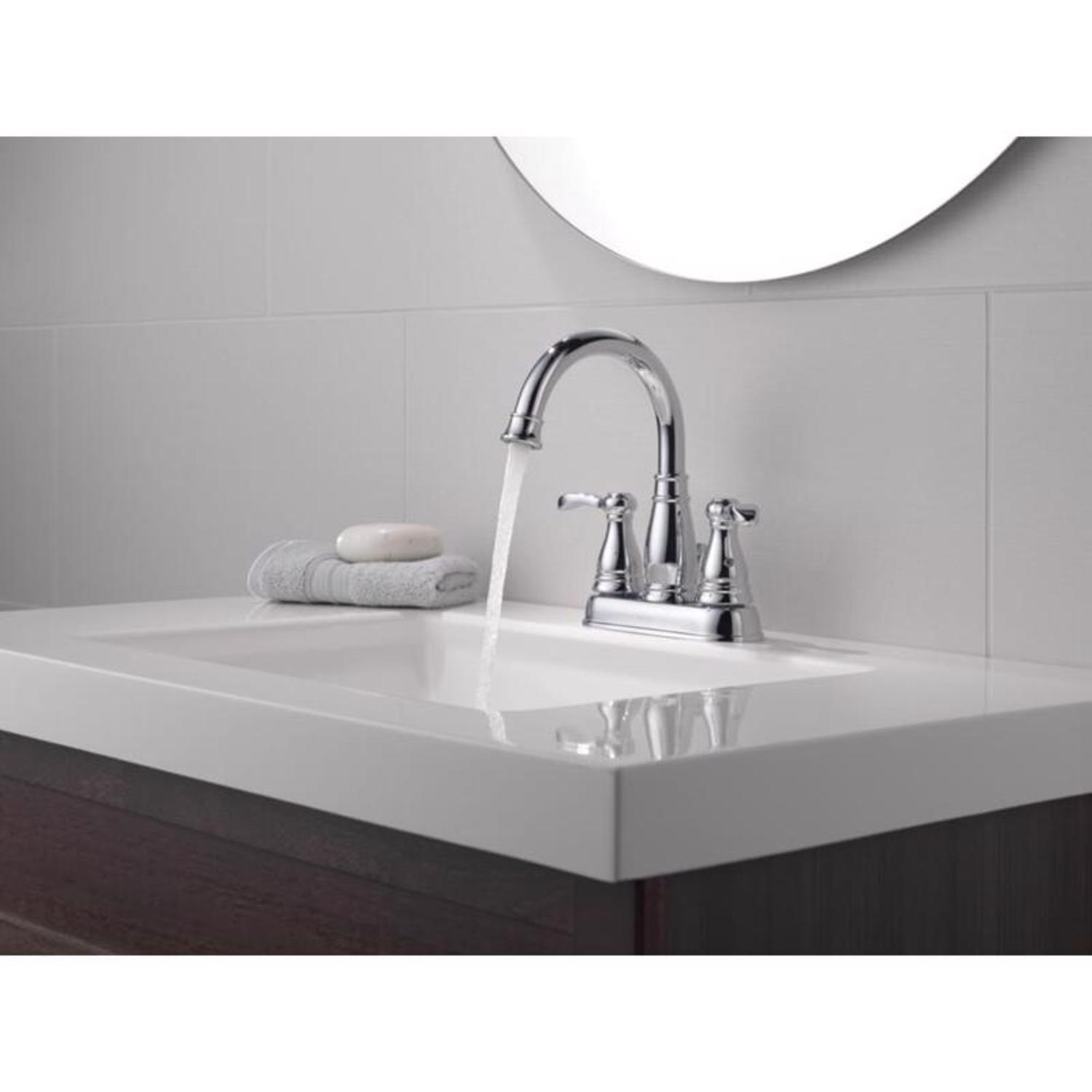 Delta Porter Chrome Bathroom Faucet 4 in.