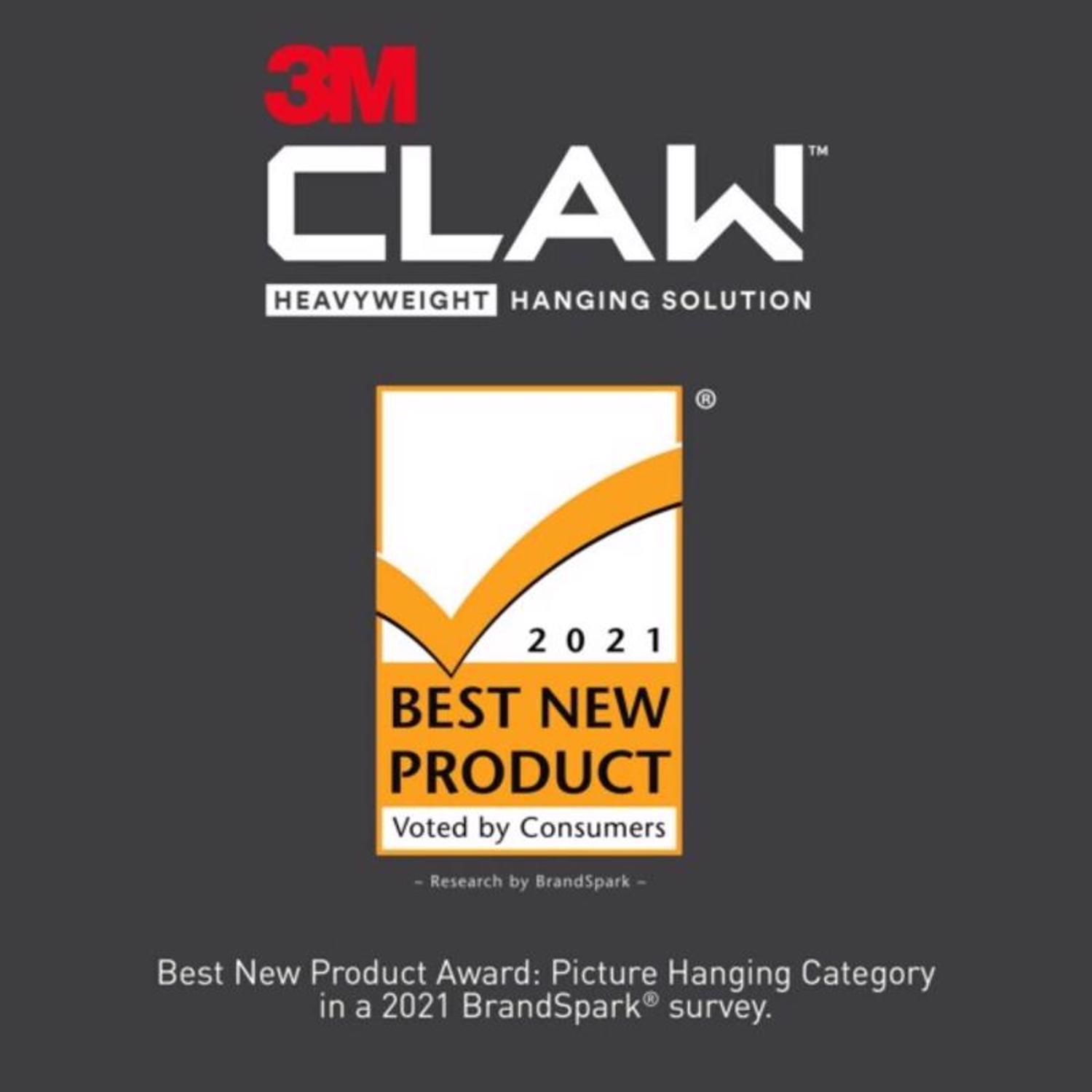 3M Claw Silver Drywall Picture Hanger 45 lb 3 pk
