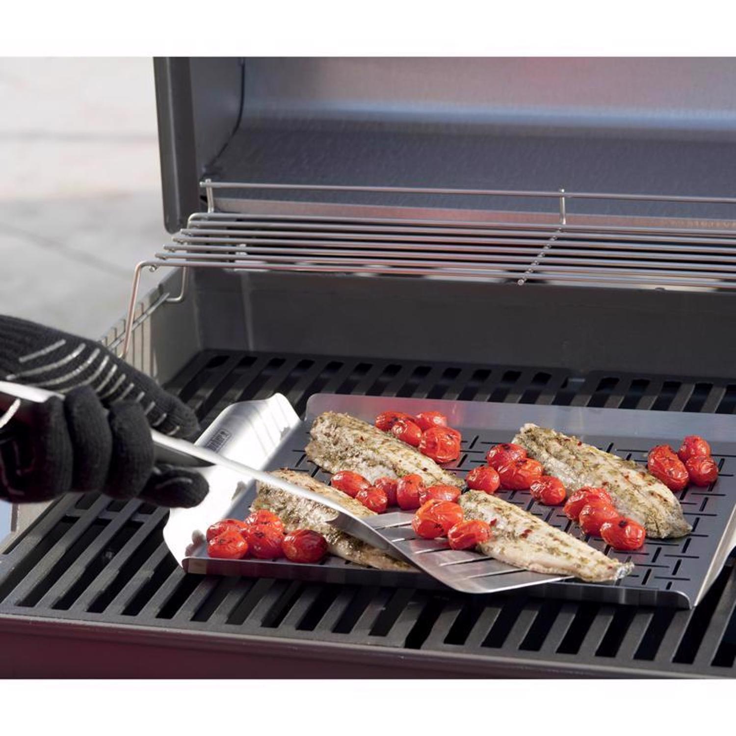 Weber Stainless Steel Grilling Pan 17.4 in. L X 11.8 in. W 1 pk