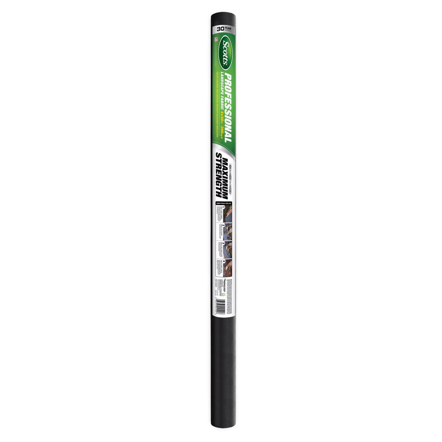 Scotts Professional 4 ft. W X 50 ft. L Polypropylene Landscape Fabric