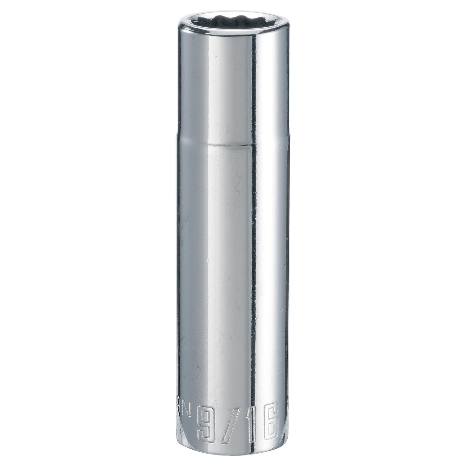 Craftsman 9/16 in. X 1/2 in. drive SAE 12 Point Deep Shallow Socket 1 pc