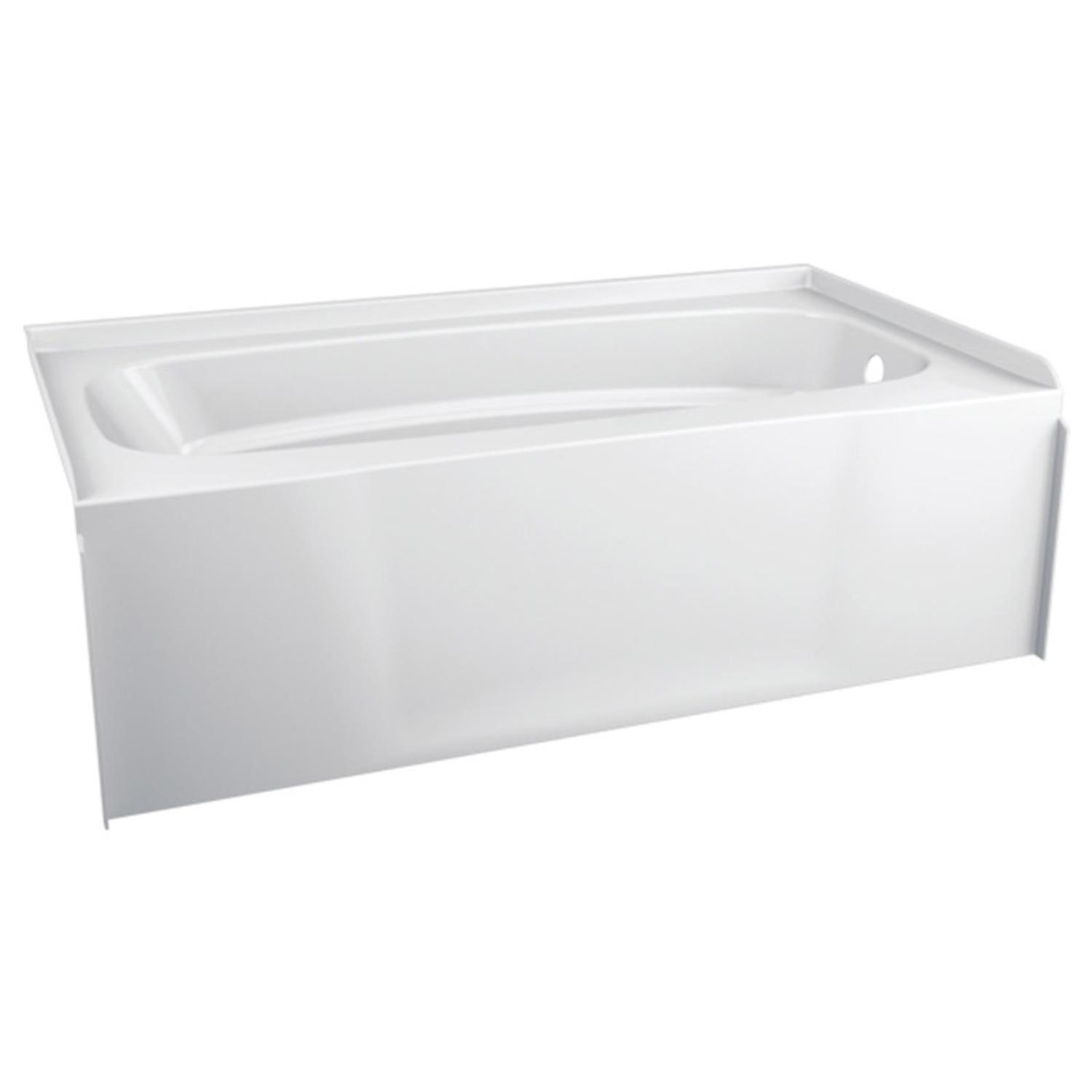 Delta Hycroft 19-1/4 in. H X 32 in. W X 60 in. L White Bathtub