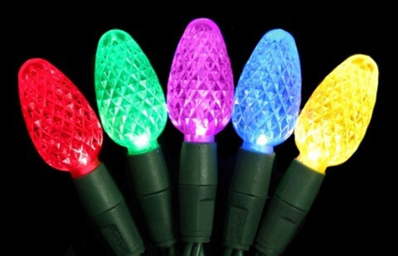 Celebrations Platinum LED C9 Light Set On A Reel Multicolored 24 ft. 25 lights