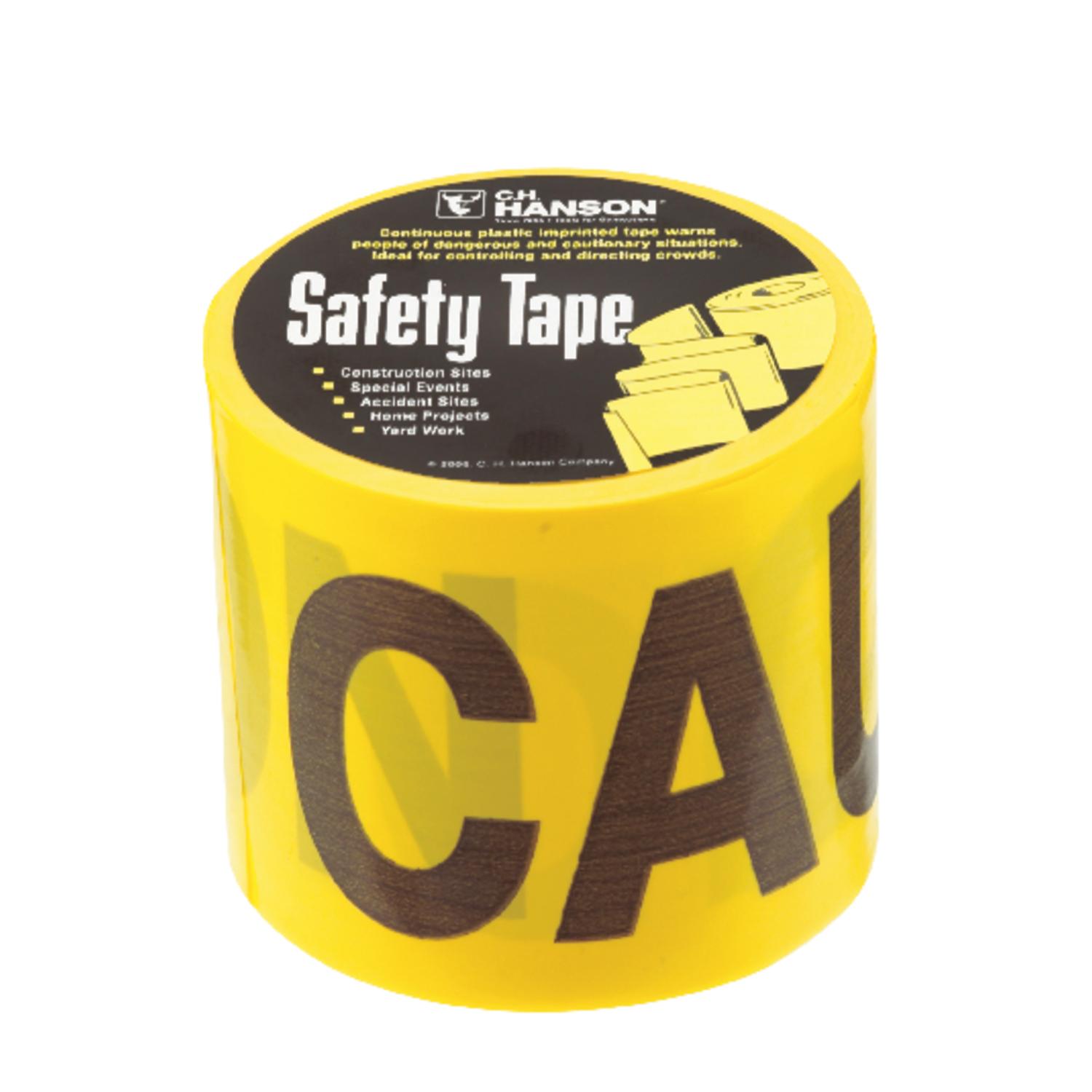 C.H. Hanson 200 ft. L X 3 in. W Plastic Caution Barricade Tape Yellow