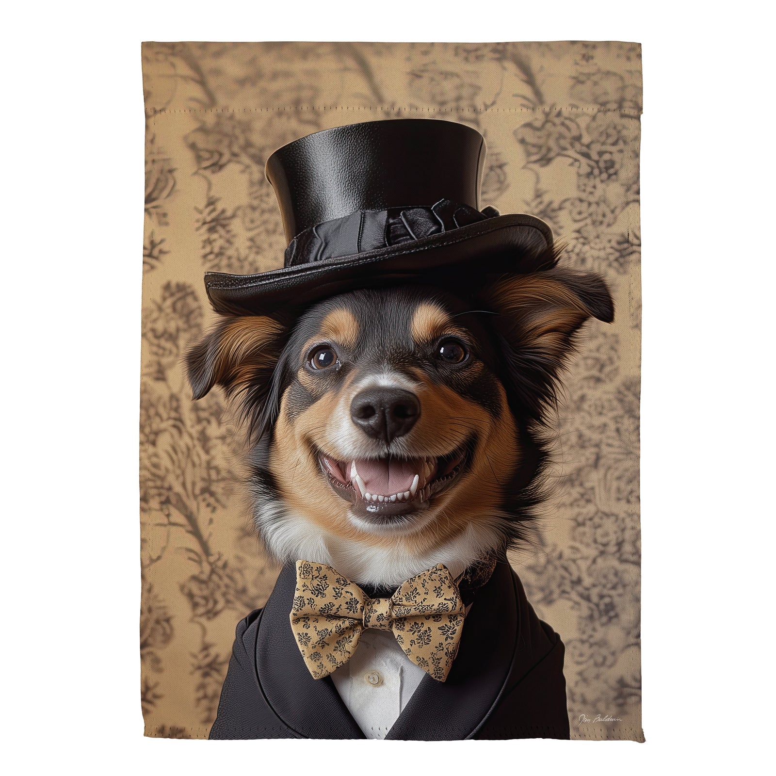 Evergreen Sir Barkley Suede Garden Flag