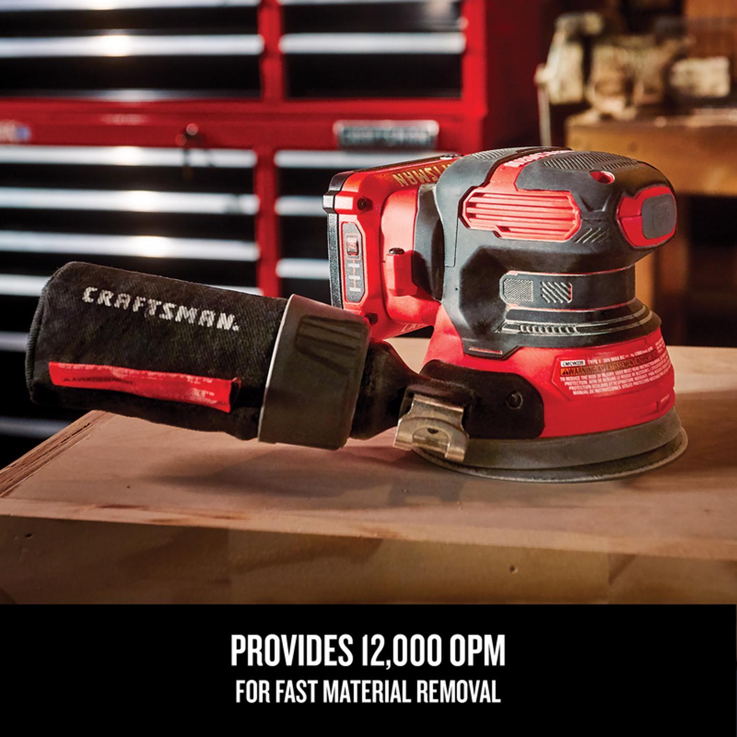 Craftsman V20 Cordless 5 in. Random Orbit Sander Tool Only