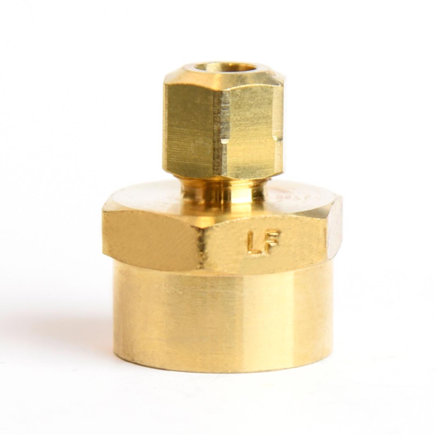 ATC 1/4 in. Compression 1/2 in. D FPT Brass Coupling