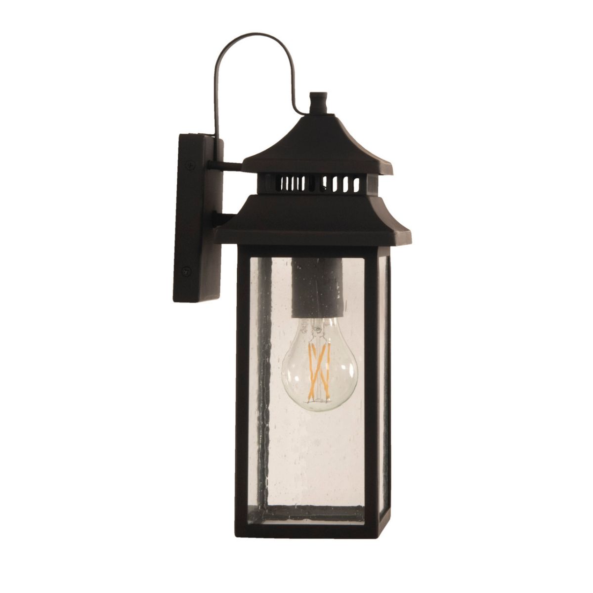 Craftmade Crossbend 1 Light Small Outdoor Wall Lantern in Dark Bronze Gilded