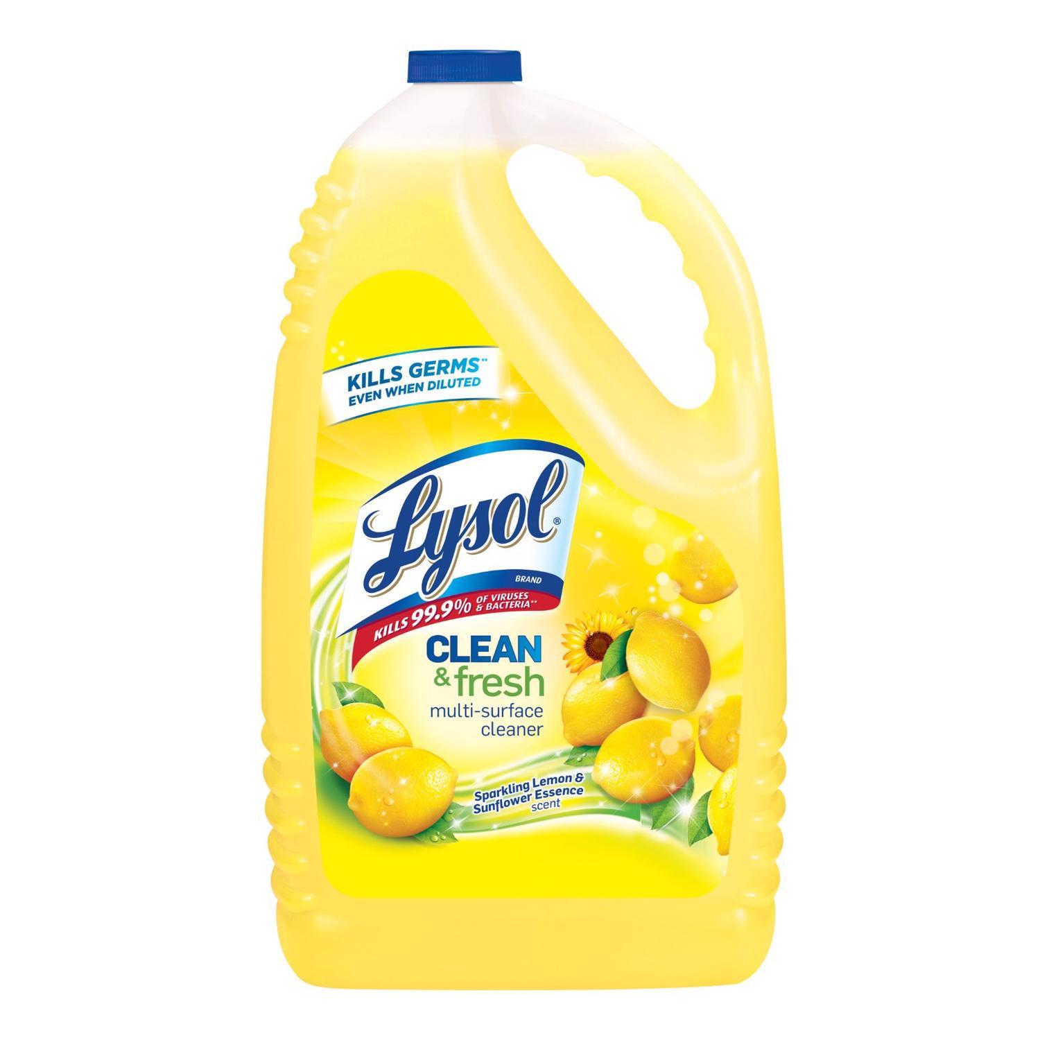 Lysol Clean & fresh Lemon Scent Multi-Purpose Cleaner Liquid 144 oz