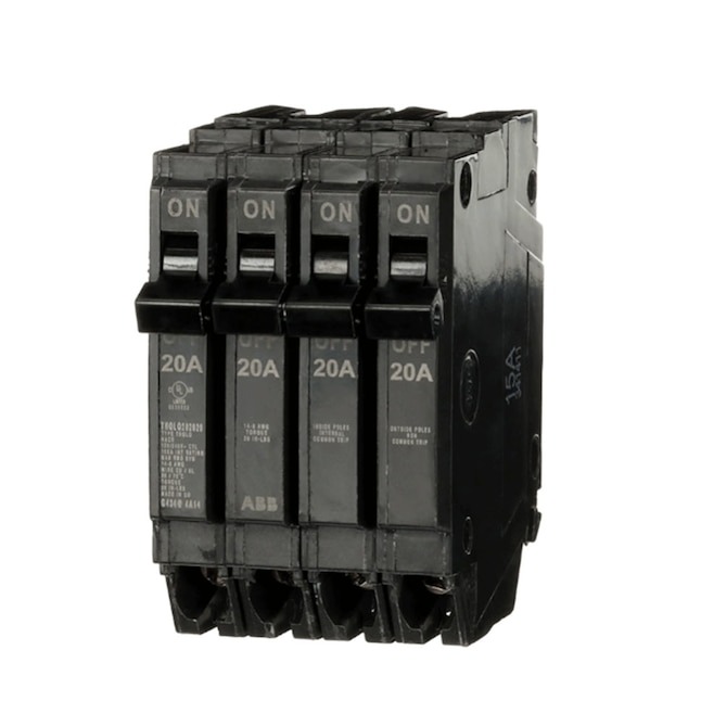 ABB 20-amp/20-amp/20-amp 4 -Pole Quad Circuit Breaker