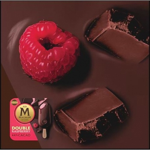 Magnum Ice Cream, Bar, Double Raspberry, 9.12 oz