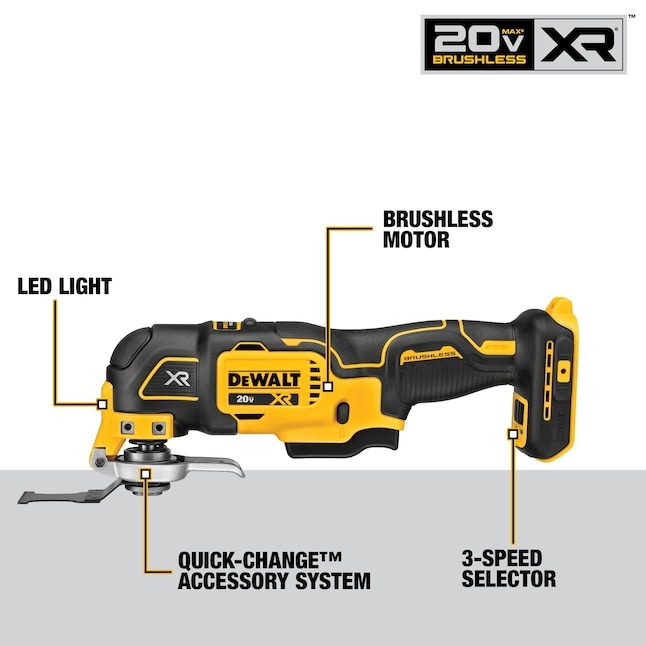 DEWALT 20V MAX 6-Tool Brushless Power Tool Combo Kit with Soft Case (2-Batteries and Charger Included)