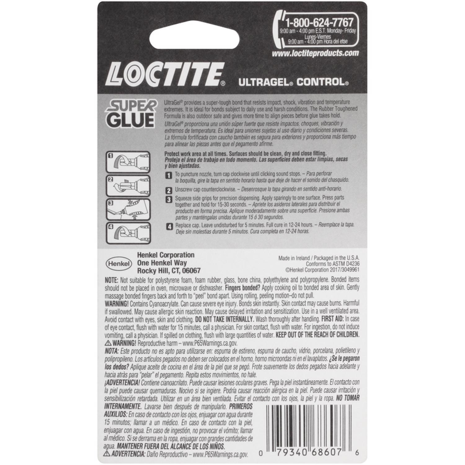 Loctite Ultra Gel Control High Strength Glue Clear Super Glue 4 gm