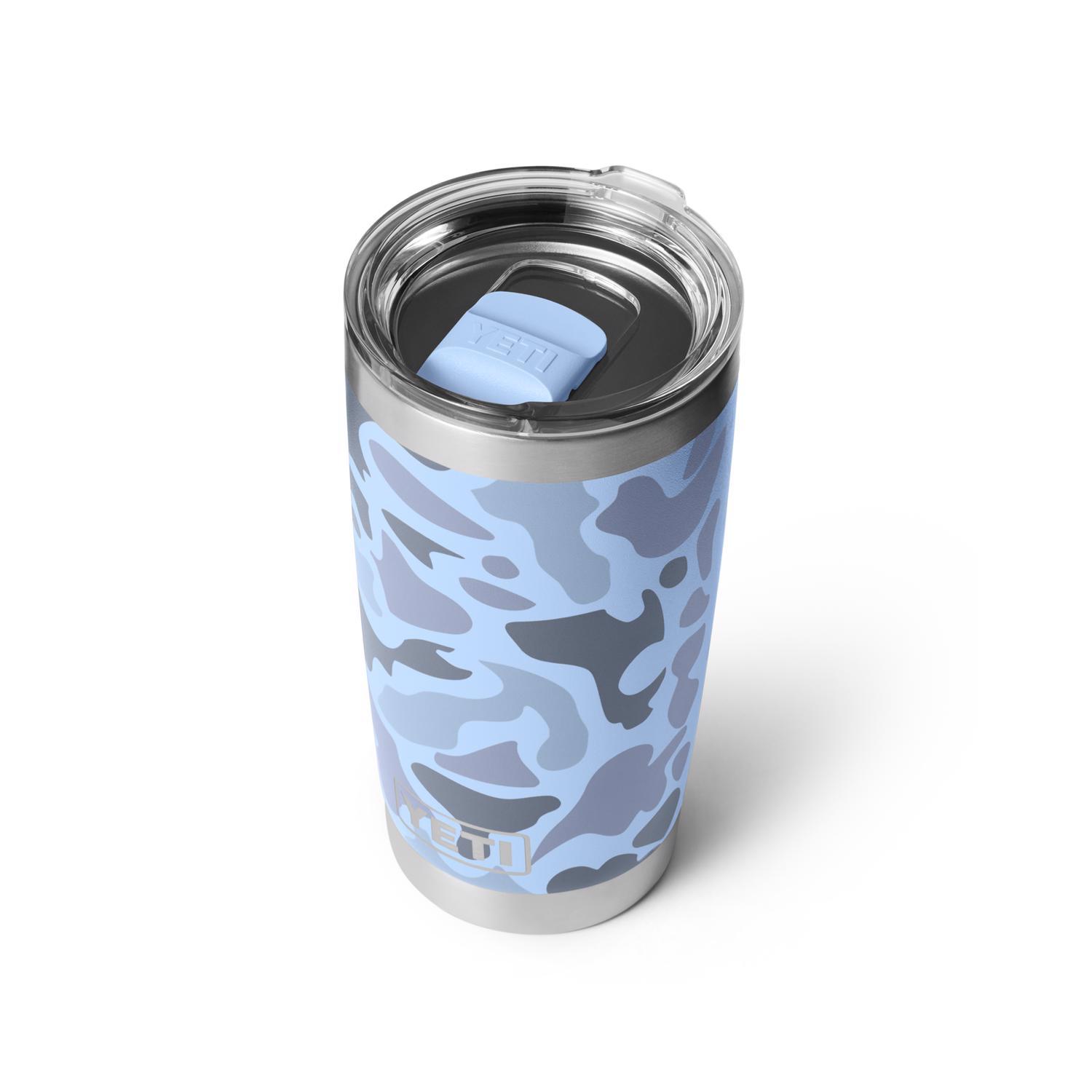 YETI Rambler 20 oz. Blue Camo BPA Free Tumbler with MagSlider Lid