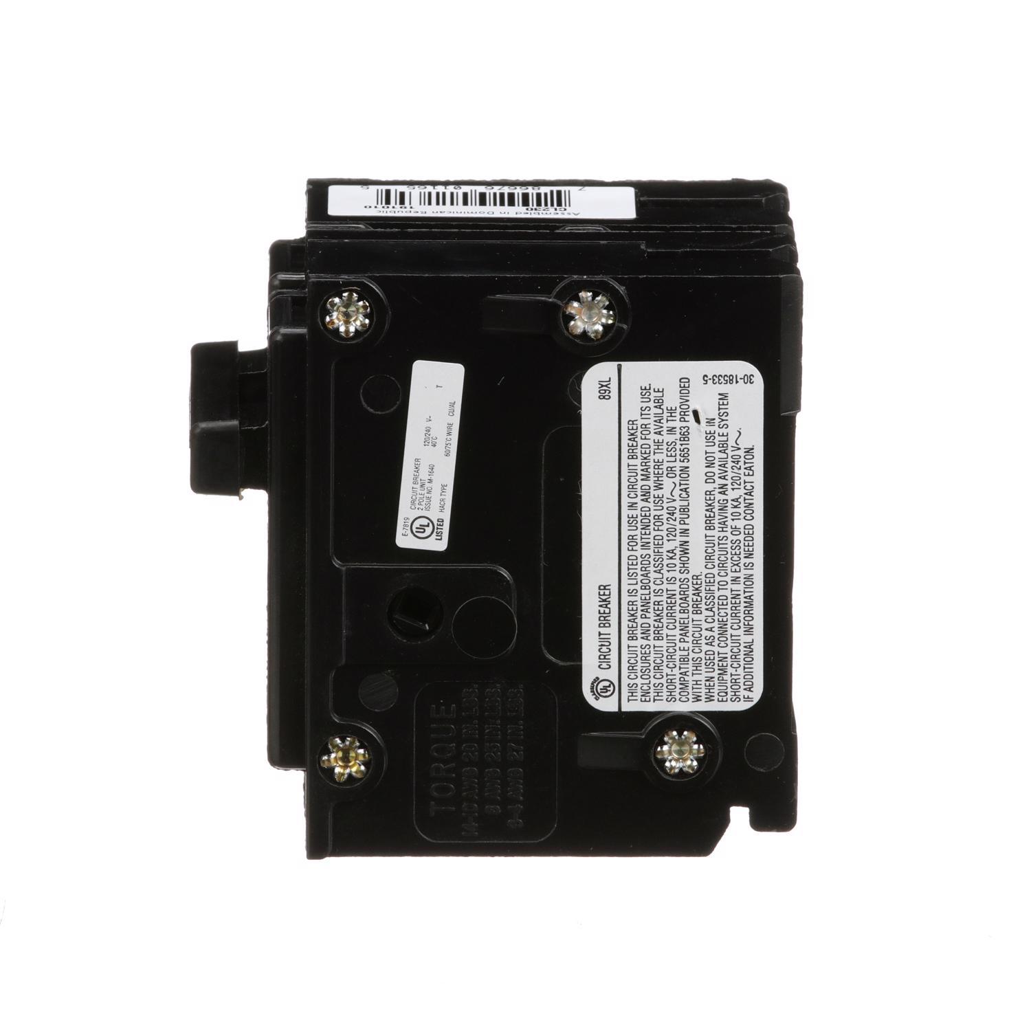 Eaton 30 amps Plug In 2-Pole Circuit Breaker