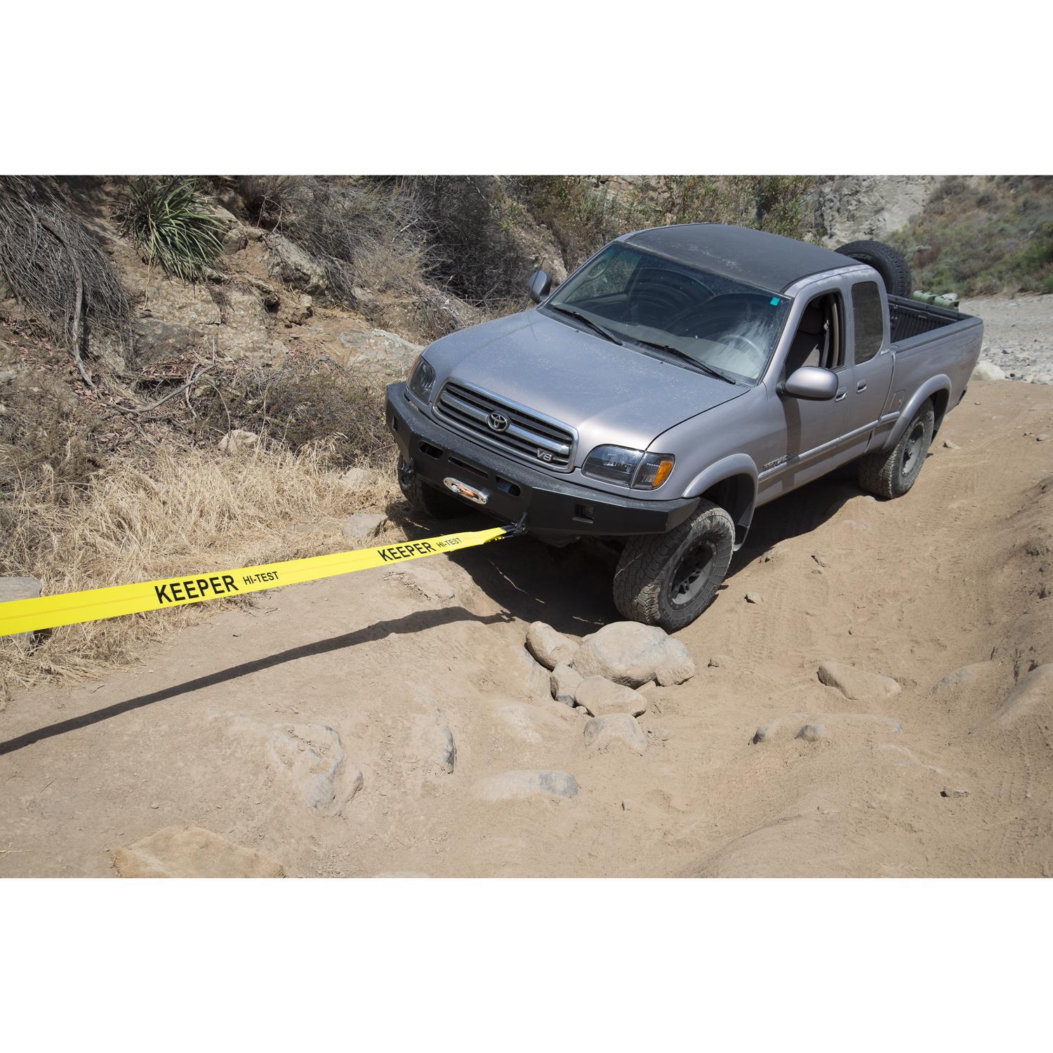 Keeper 2 in. W X 30 ft. L Yellow Vehicle Recovery Strap 10000 lb 1 pk