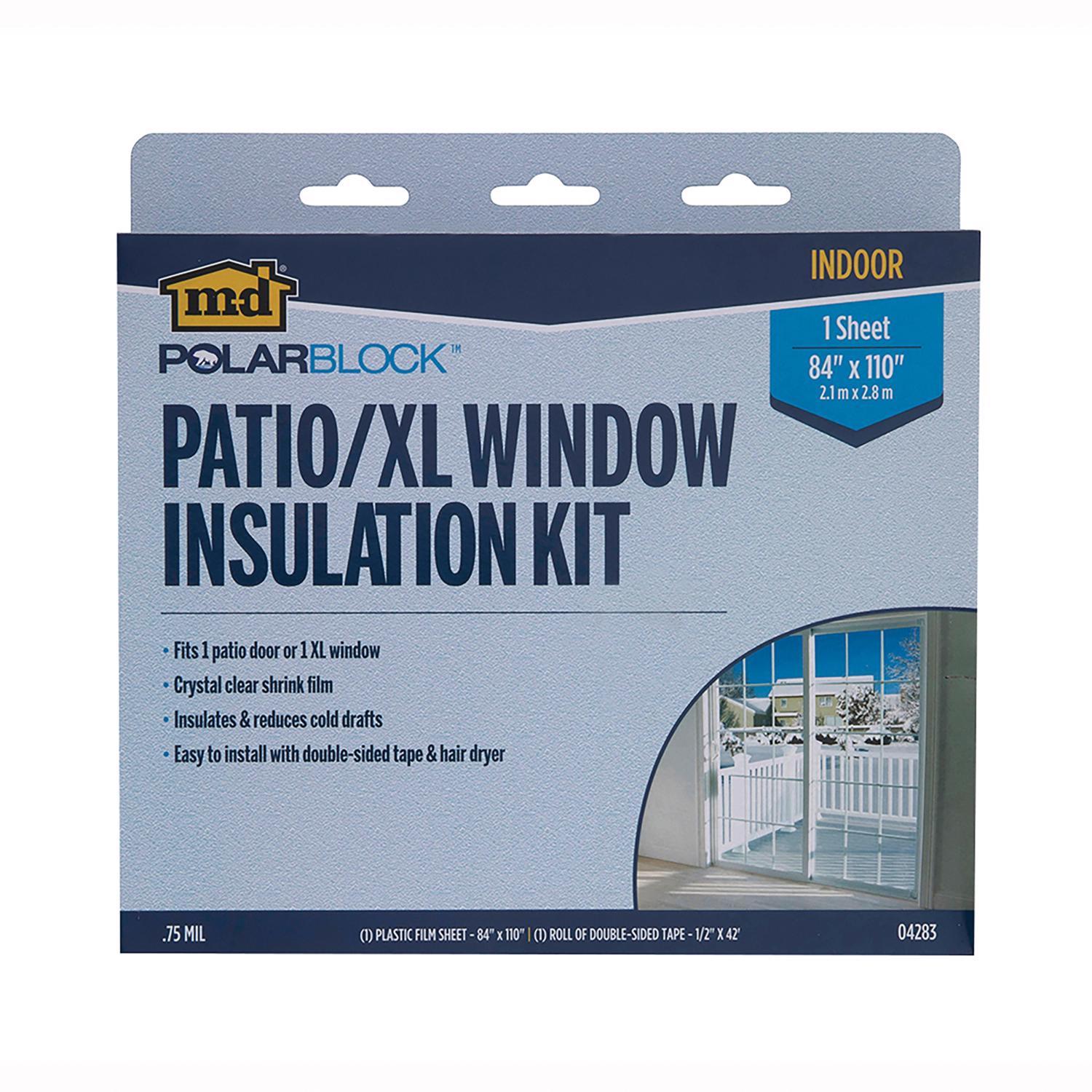 M-D Polar Block Clear Indoor Insulation Kit 88 in. W X 110 in. L