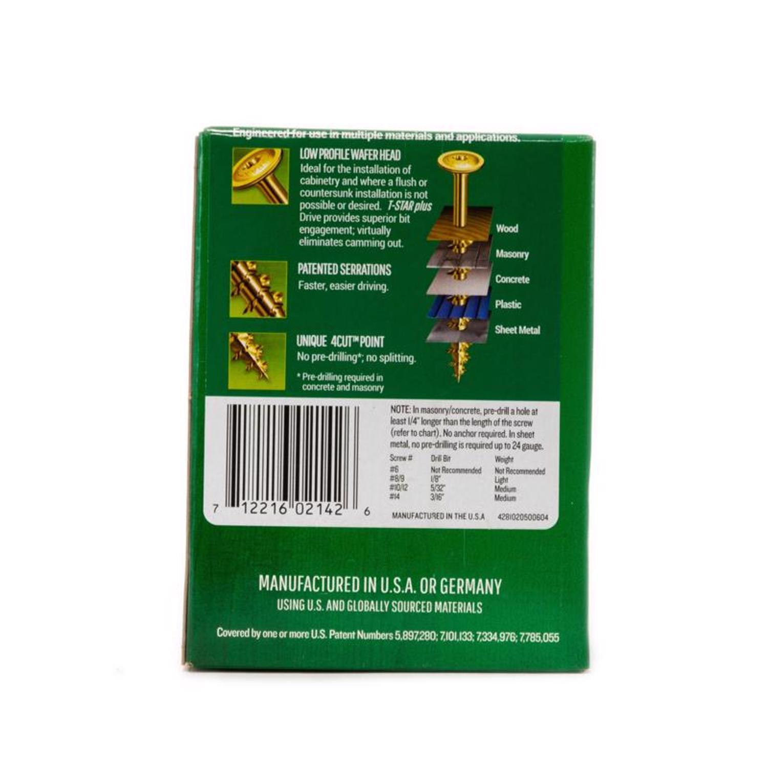 SPAX Multi-Material No. 10 in. X 2-1/2 in. L T-20+ Wafer Head Serrated Construction Screws