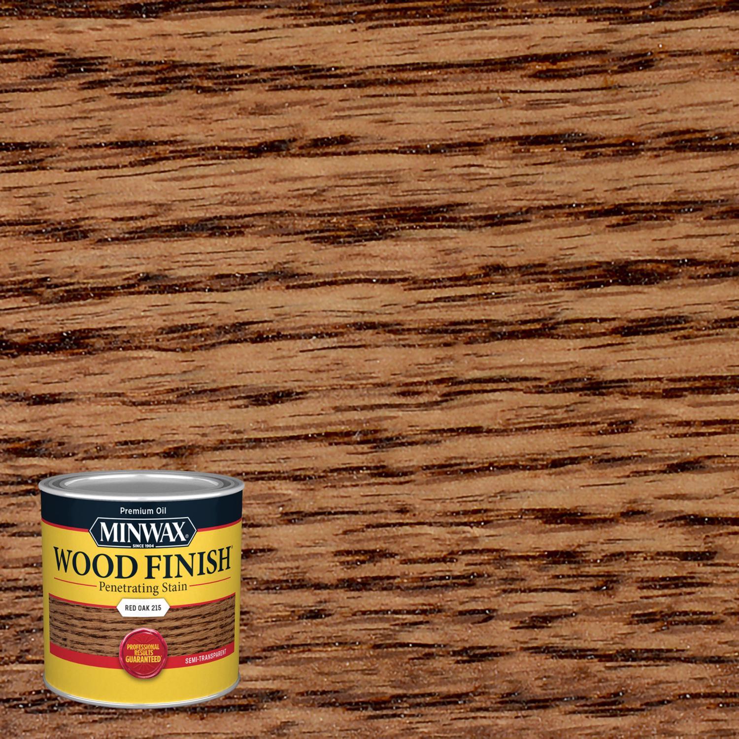 Minwax Wood Finish Semi-Transparent Red Oak Oil-Based Penetrating Wood Stain 1/2 pt
