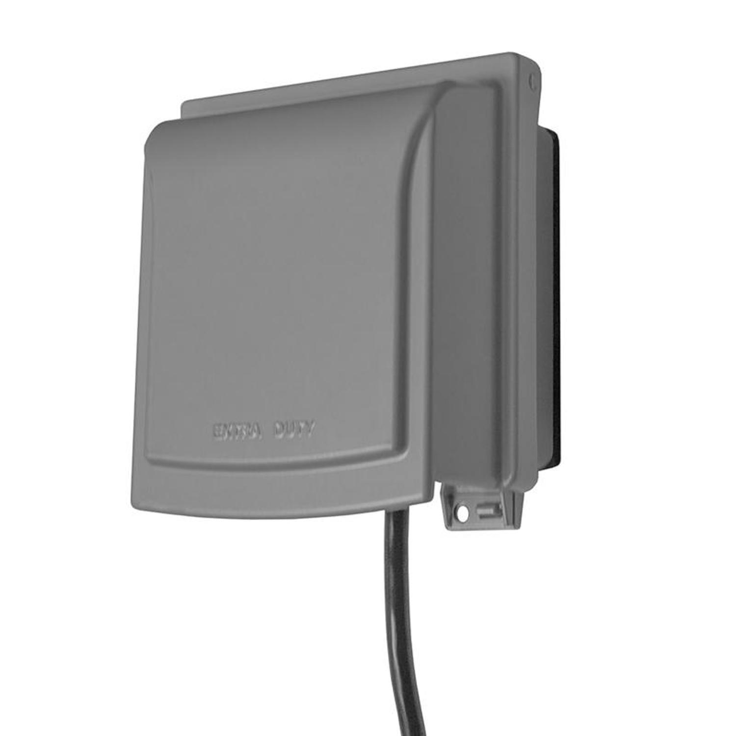 Sigma Engineered Solutions Rectangle Die-Cast Metal 2 gang 6.02 in. H X 5.55 in. W Weatherproof Cove